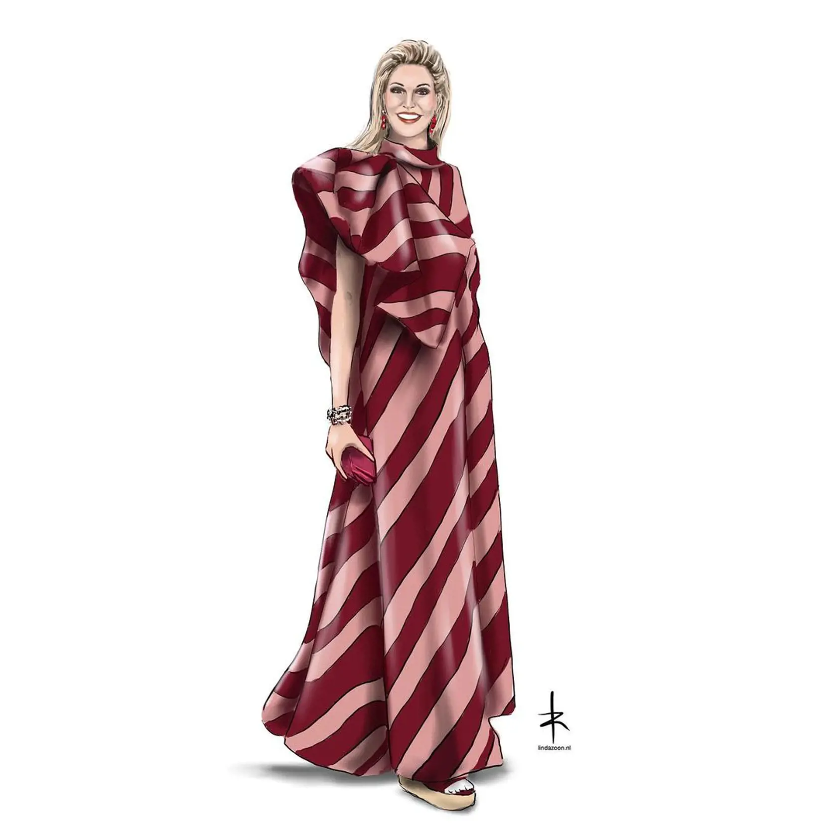 Krásny model letných šiat z dielne belgického módneho domu Maison Natan Couture.