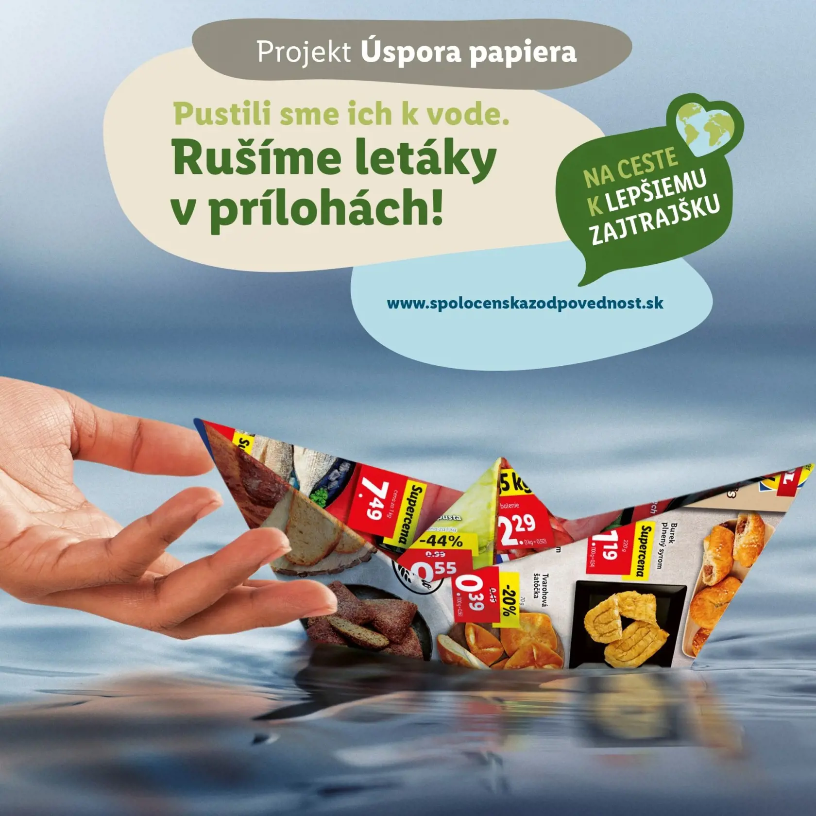 Vďaka obmedzeniu papierových letákov ušetril Lidl papier a teda aj naše lesy.