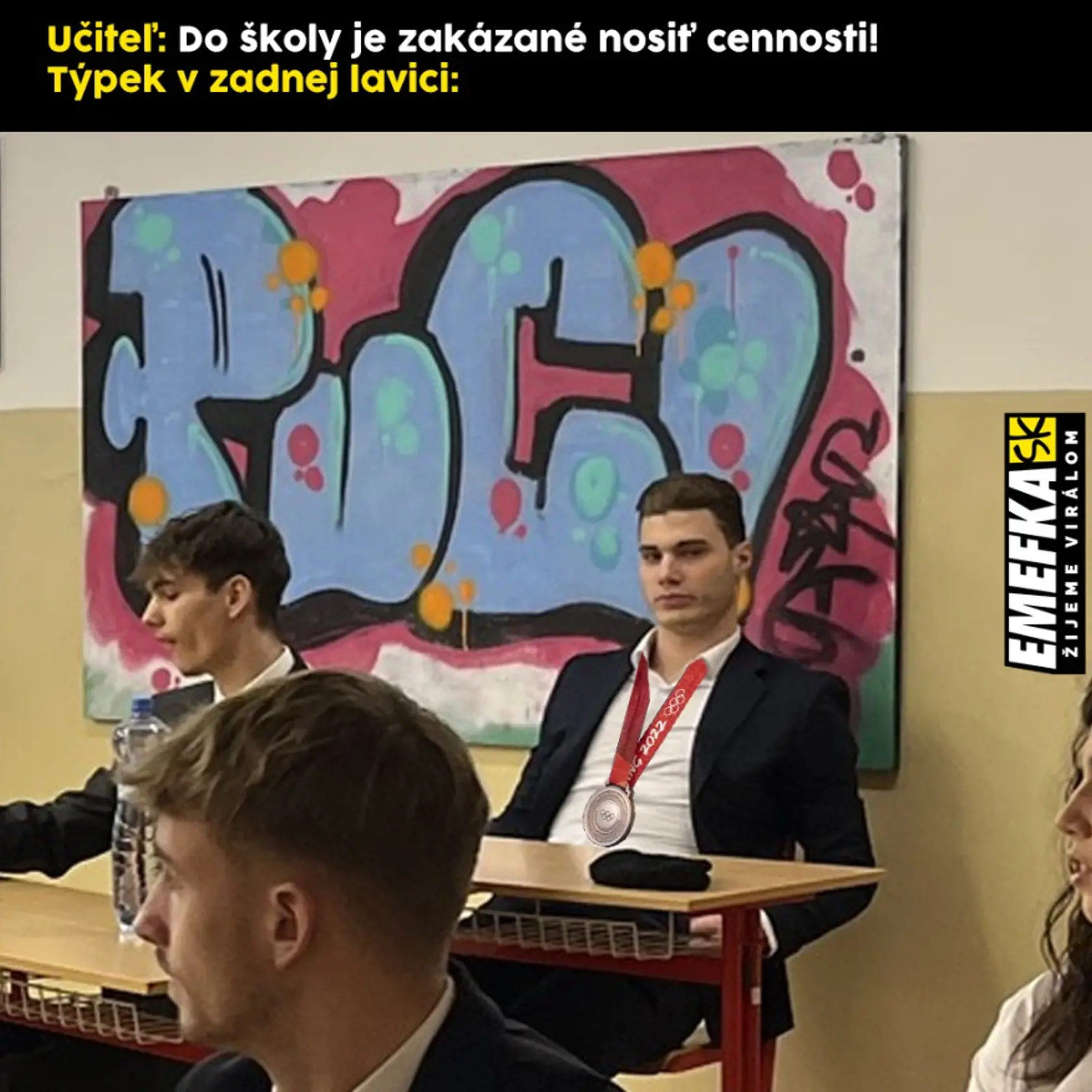 Slafkovského výraz na písomných maturitách baví celý internet.