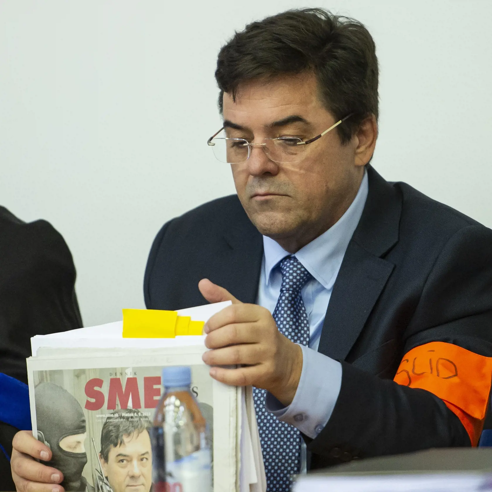 Marian Kočner je obvinený v prípade vraždy Jána Kuciaka. Na snímkach ako obžalovaný počas vvypočúvania v kauze Zmenky.