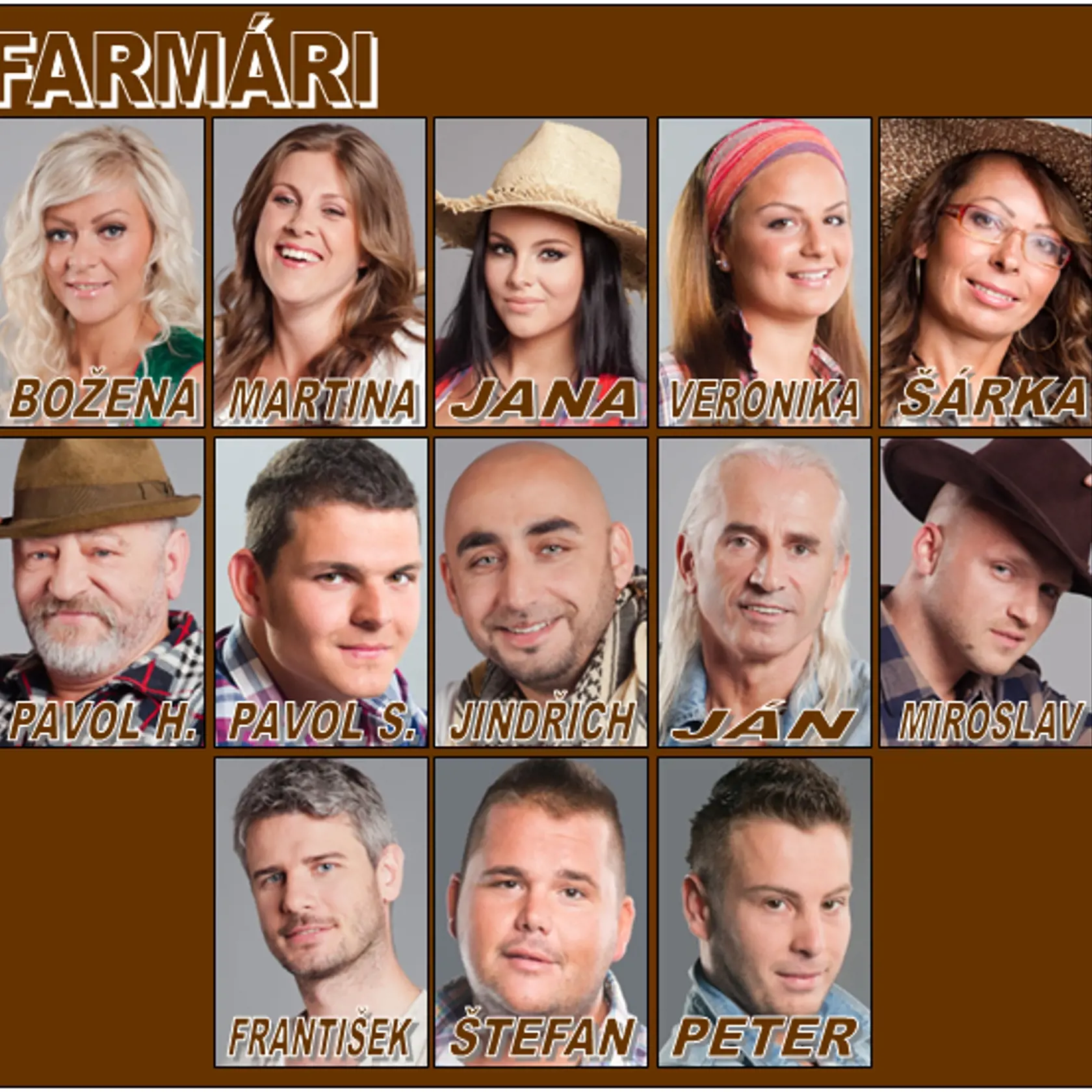 Sosna ako účastník Farmy v roku 2013.
