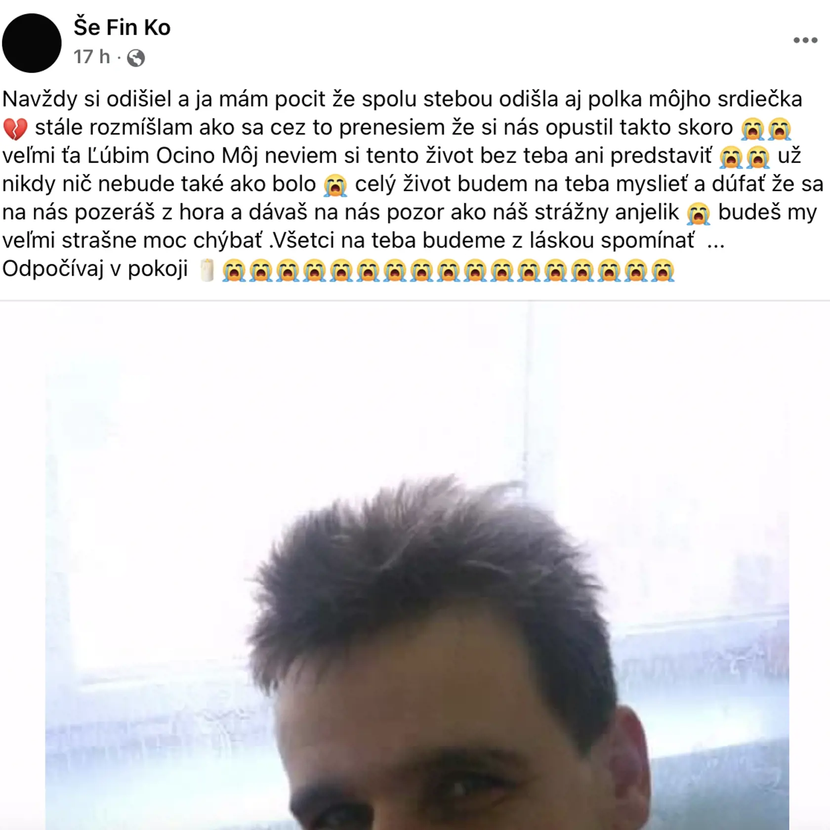 Srdcervúce vyznanie syna Tomáša.