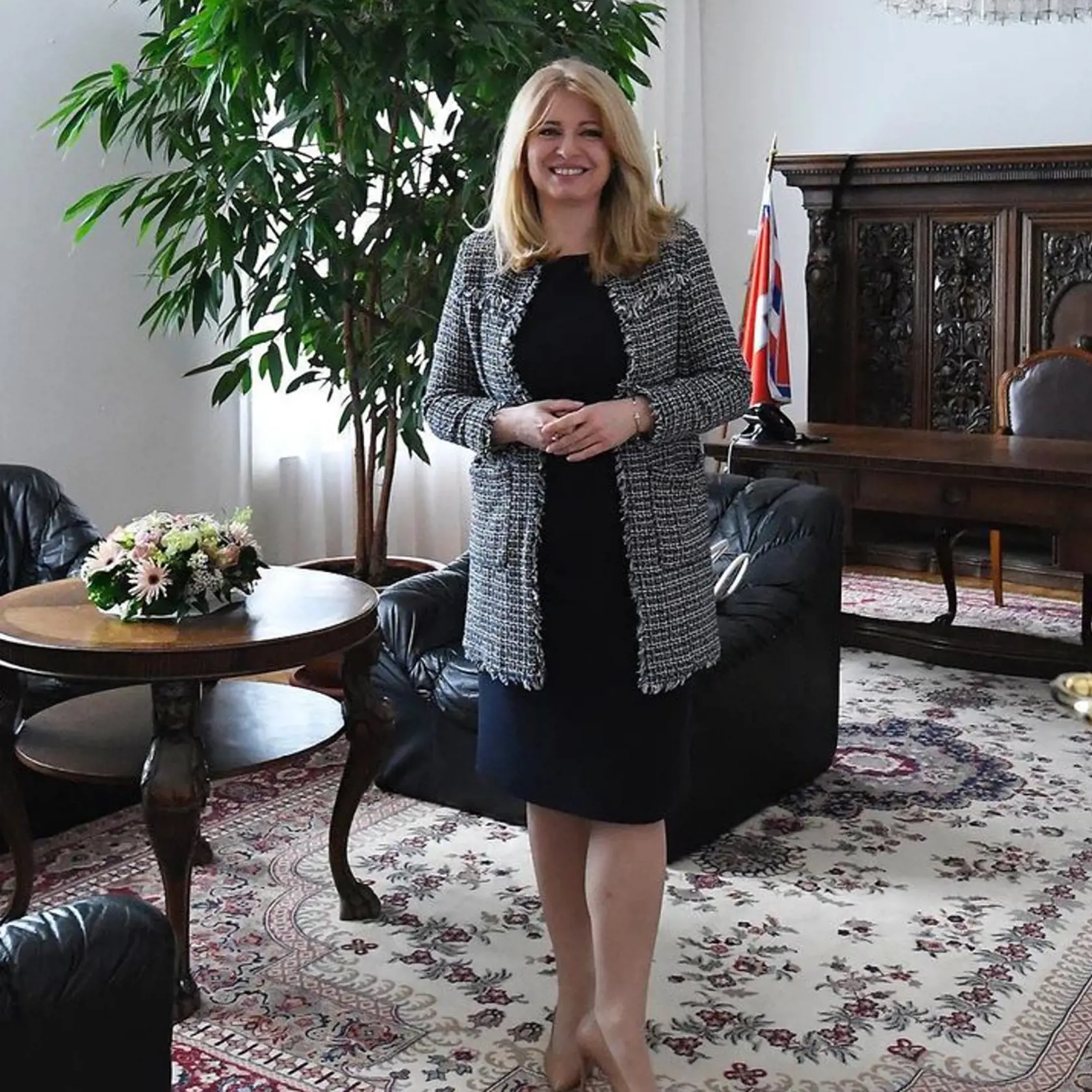 Zuzana Čaputová v kancelárii v Košiciach.