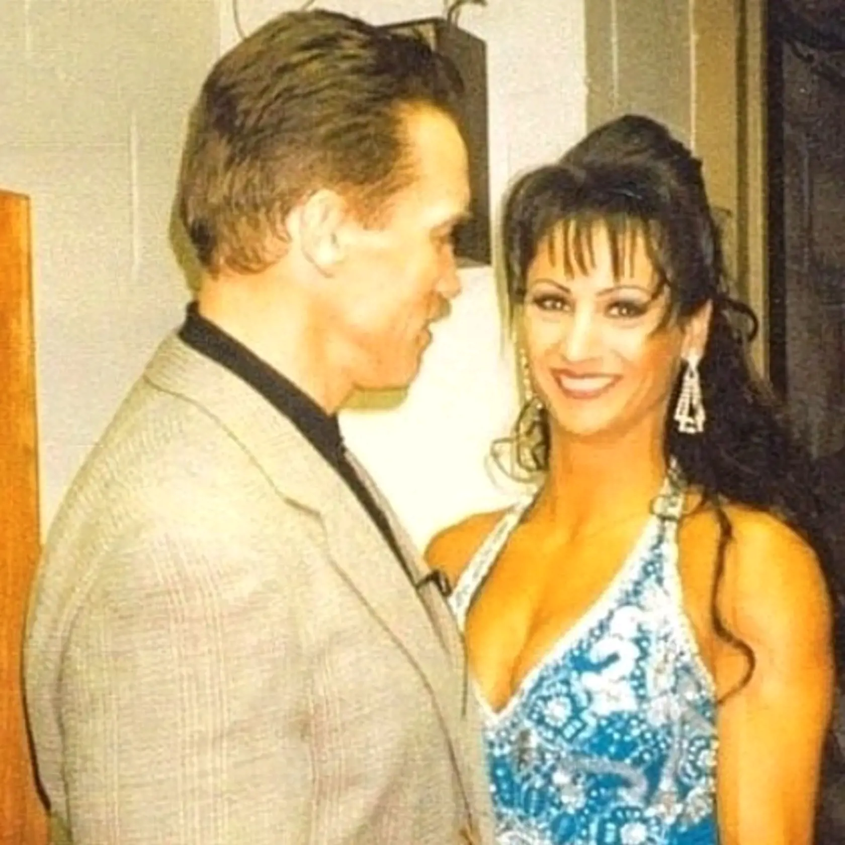 Zora Czoborová a Arnold 
 Schwarzenegger.