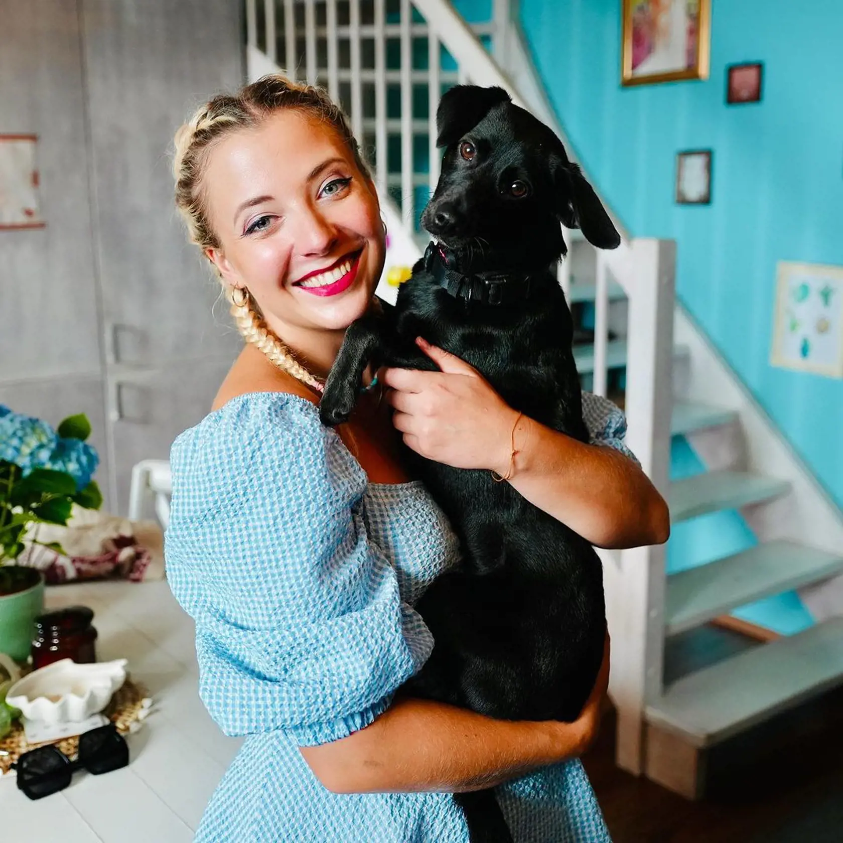 Anna Slováčková so svojím psíkom