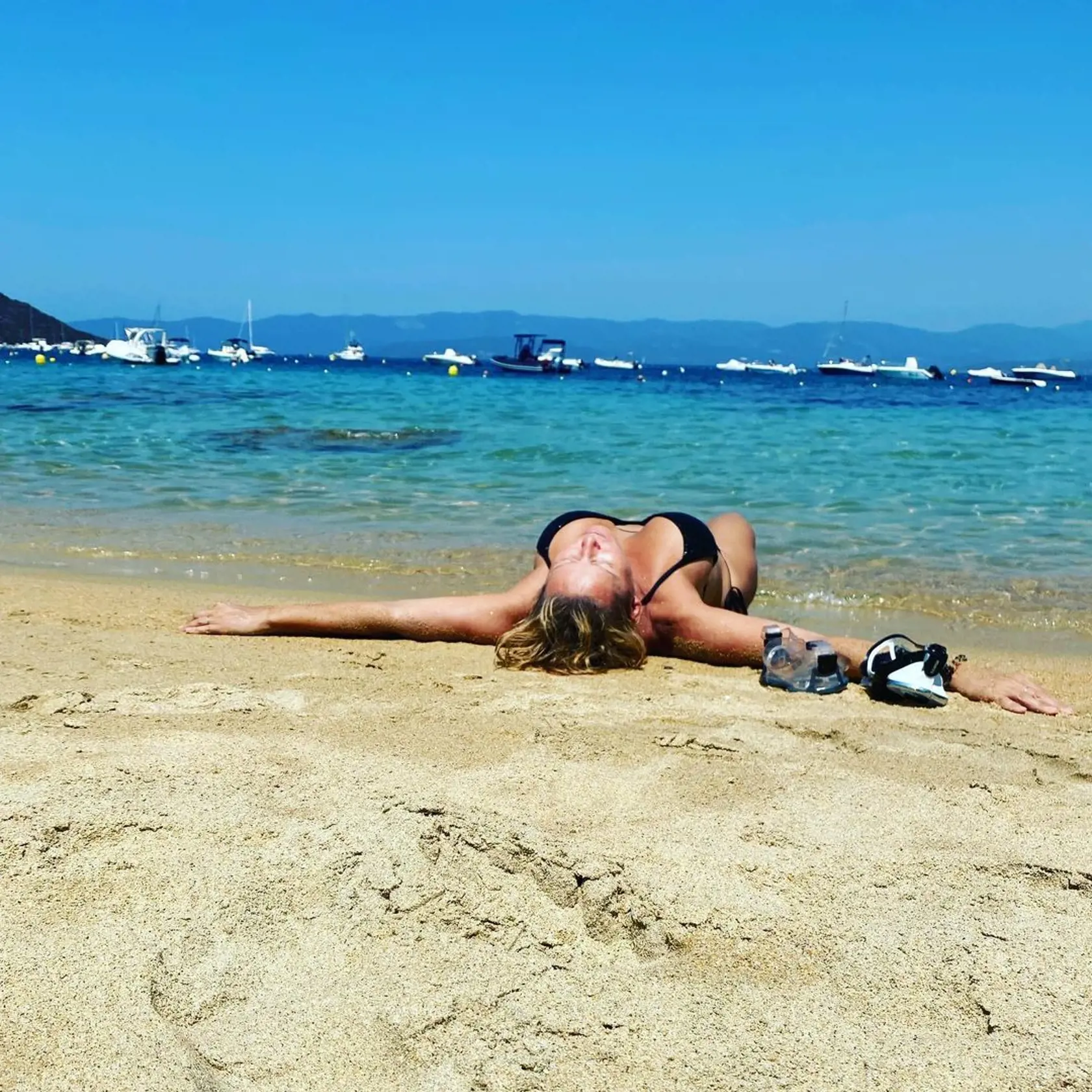 Erika Barkolová na Korzike.