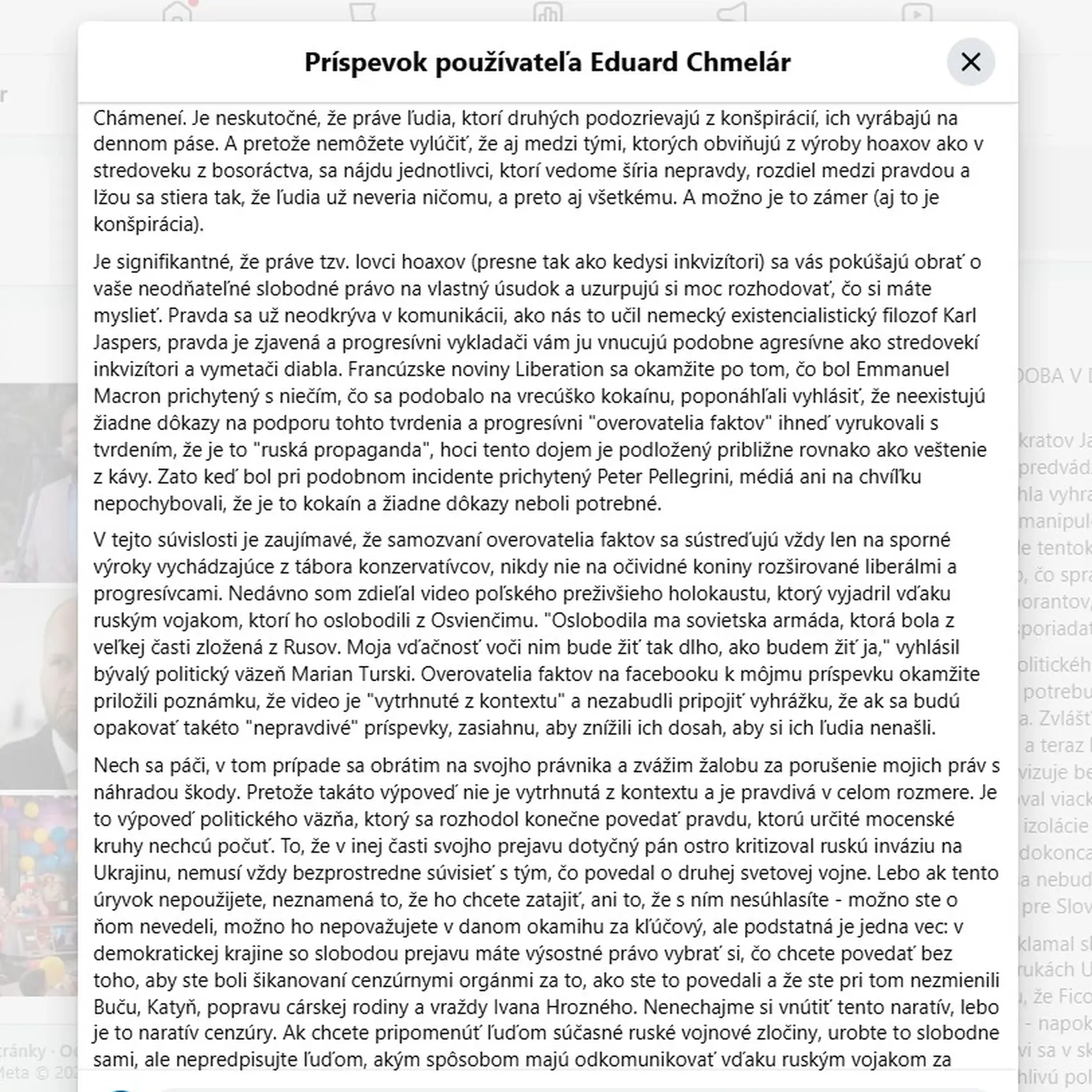 Eduard Chmelár v utorok 13, mája exministrovi obrany Jaroslavovi Naďovi skutočne nič nedaroval. A nielen jemu. Do rany mu prišiel aj politik KDH Ivan Štefanec, ktorý v týchto dňoch kritizoval našich hokejových reprezentantov z KHL. (2. časť)