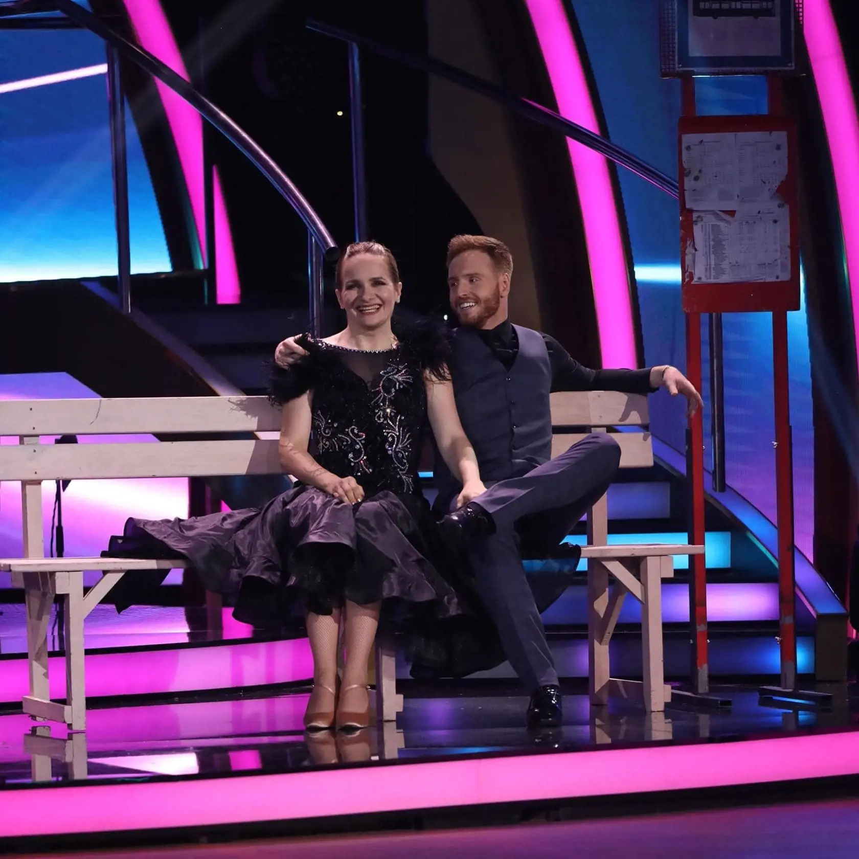 Rok 2022: Finále Let's Dance: Zuzana Kubovčíková Šebová a Vilém Šír.
