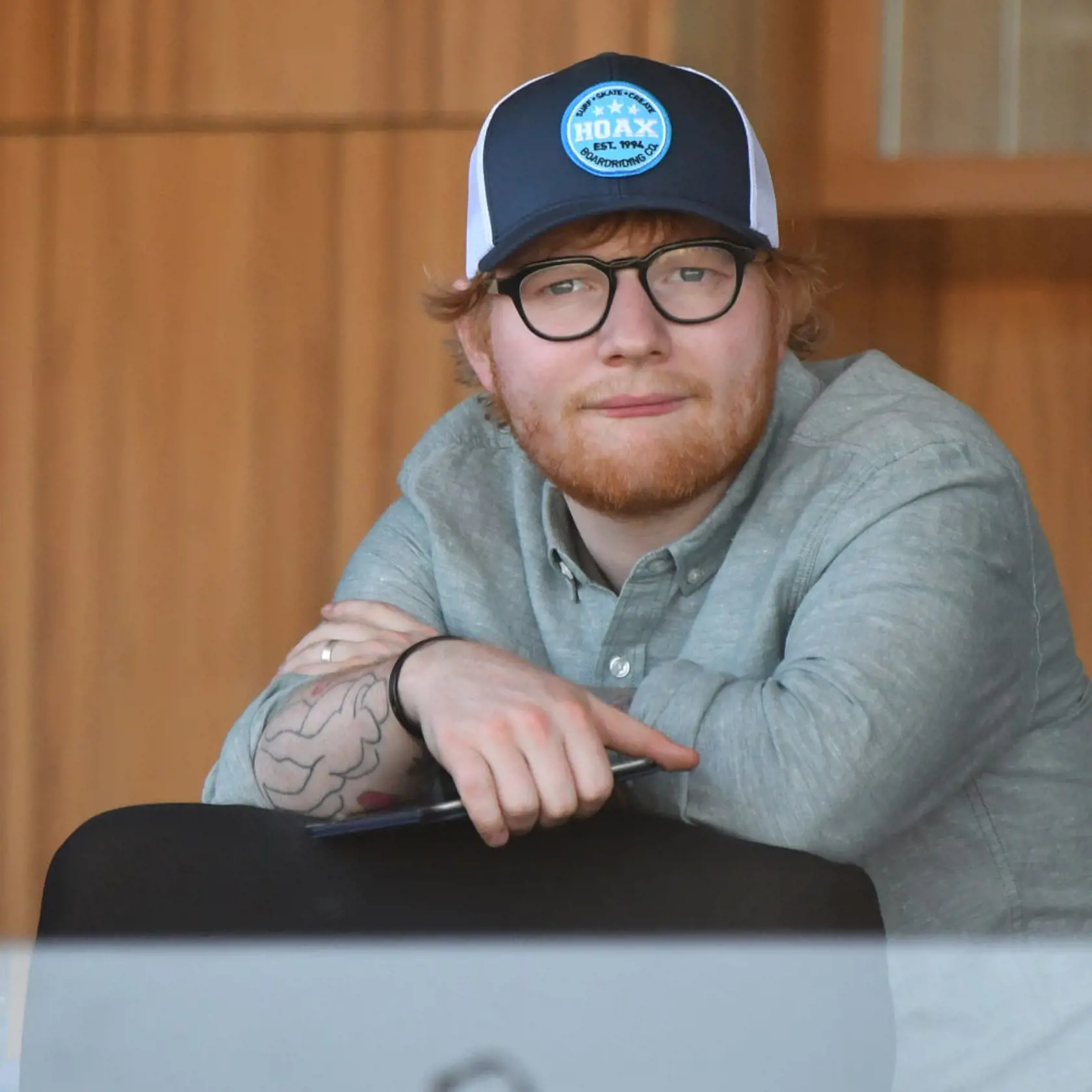 MELBOURNE, AUSTRALIA - MARCH 10:  Ed Sheeran is seen during Melbourne Racing at Flemington Racecourse on March 10, 2018 in Melbourne, Australia.  (Photo by Vince Caligiuri/Getty Images)