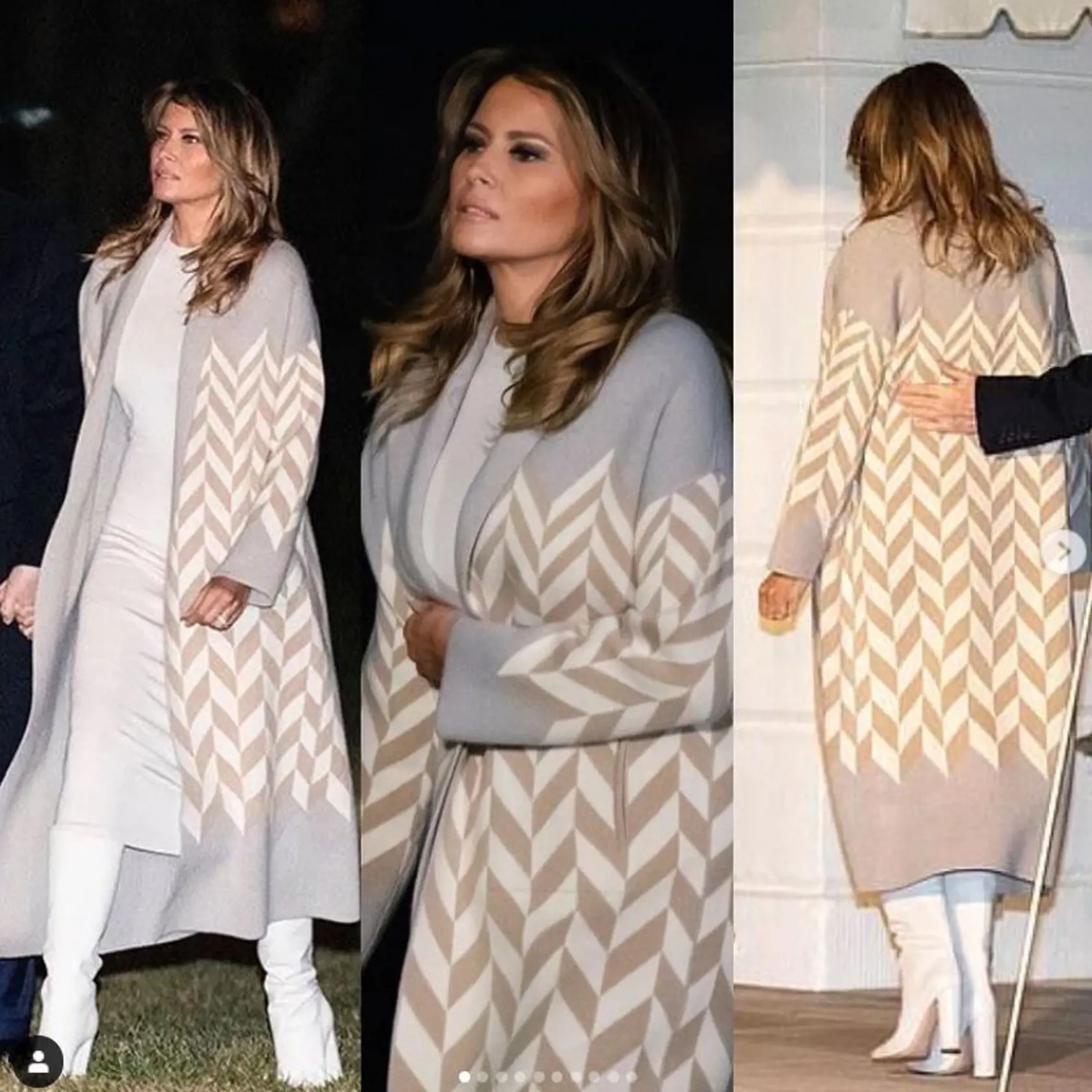 Melania Trump je kráľovná zimných kabátov.