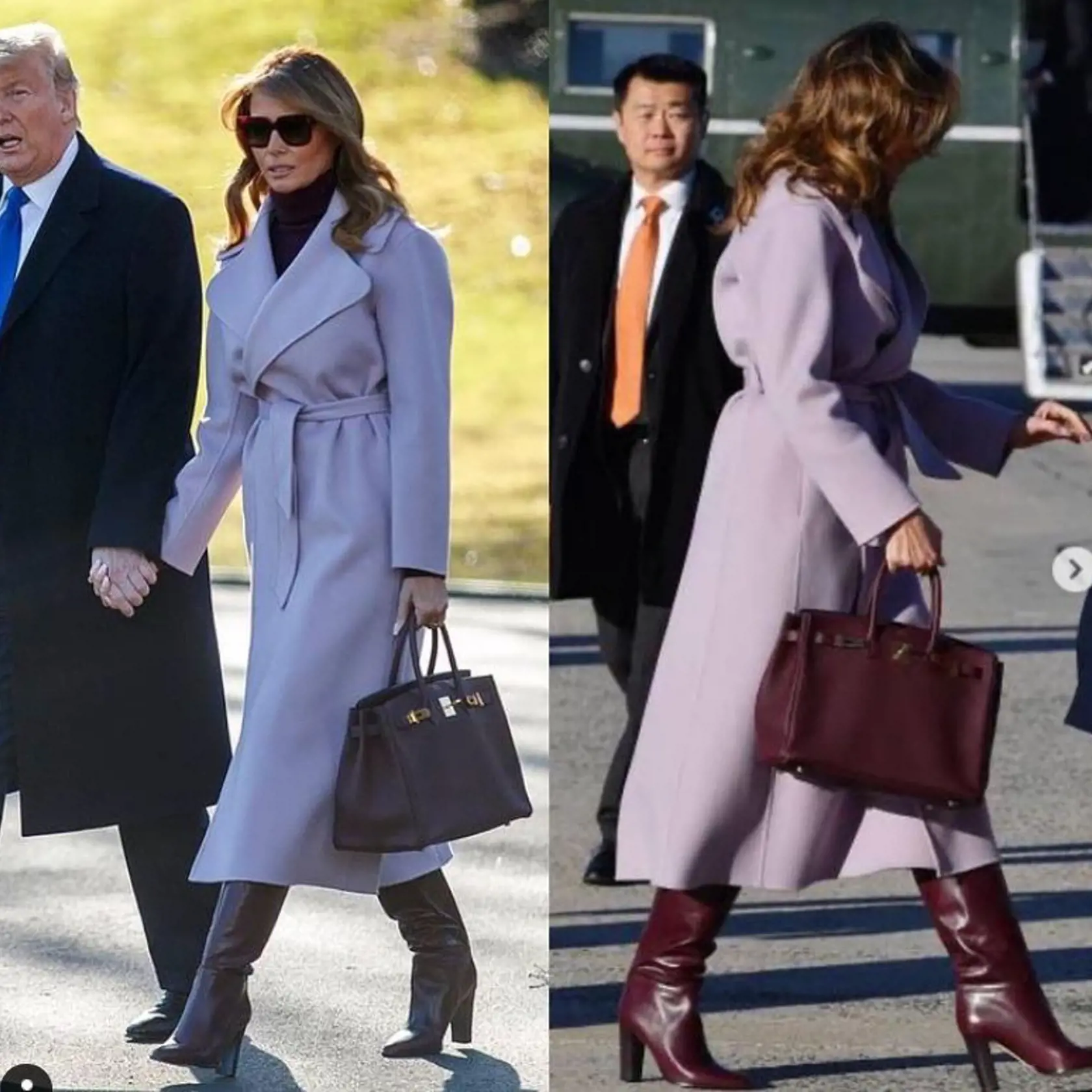 Melania Trump je kráľovná zimných kabátov.