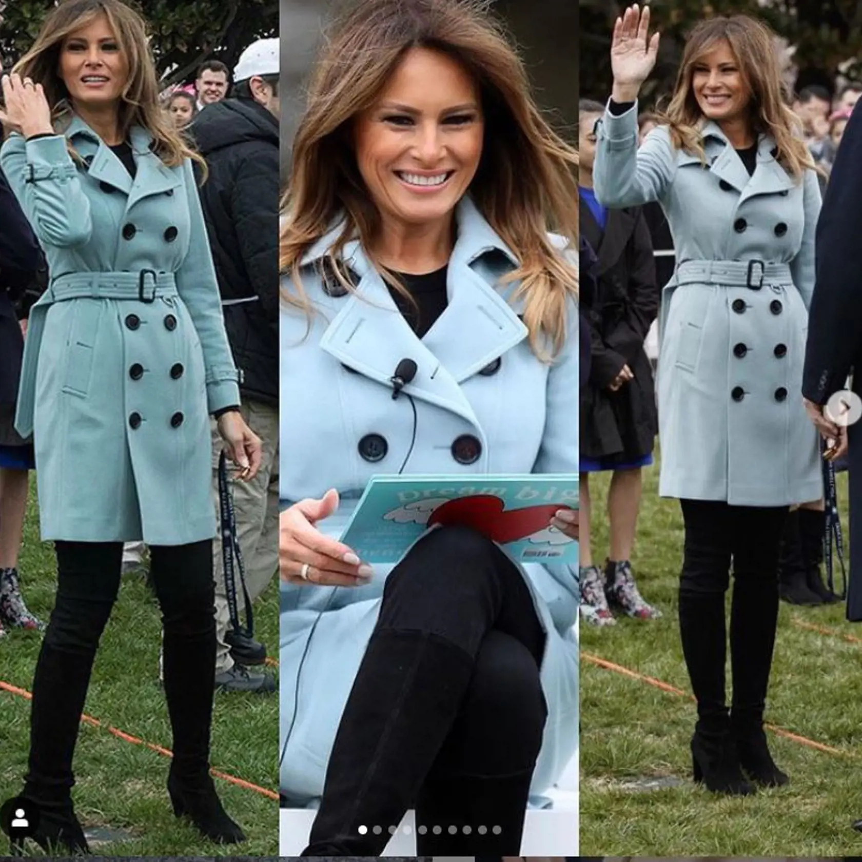 Melania Trump je kráľovná zimných kabátov.