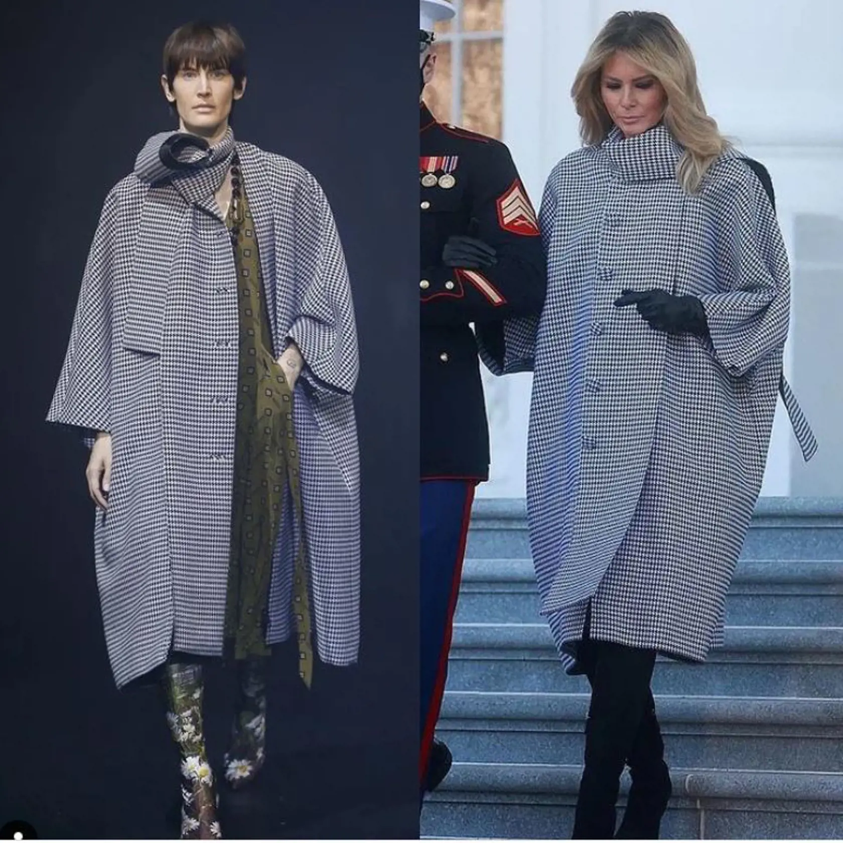 Melania Trump je kráľovná zimných kabátov.