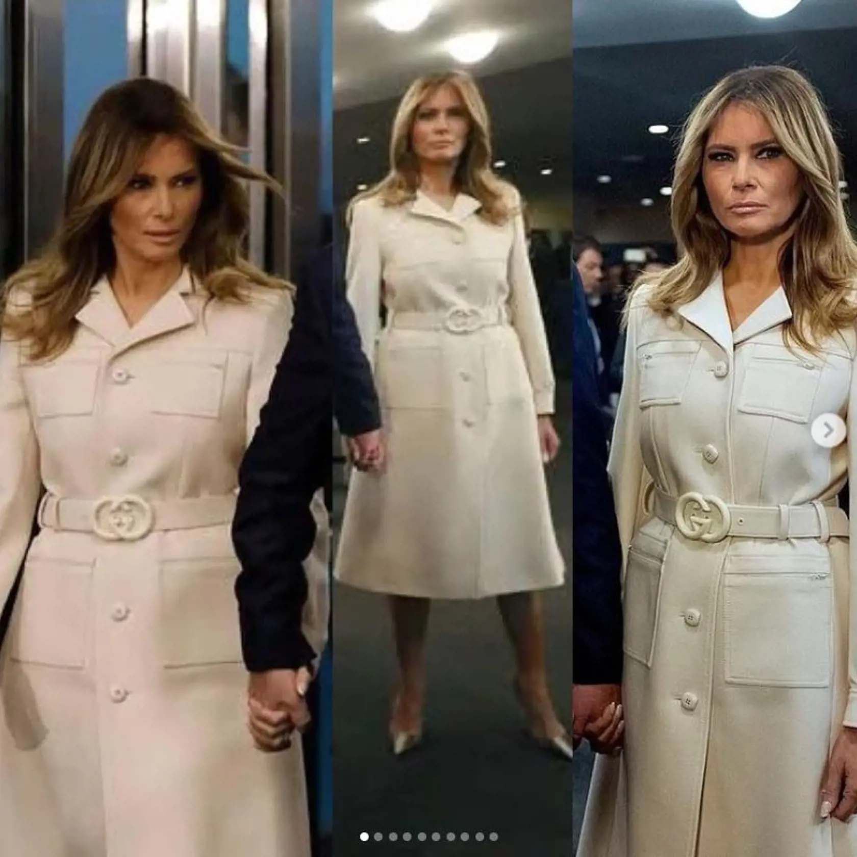 Melania Trump je kráľovná zimných kabátov.