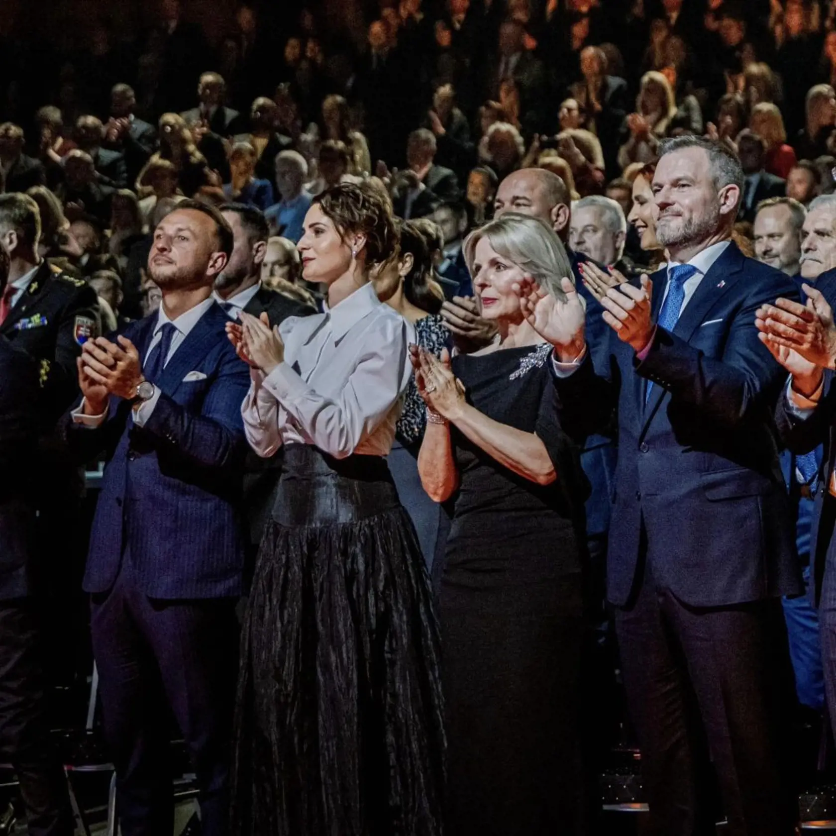 Koncert si užil aj minister Matúš Šutaj Eštok s partnerkou.