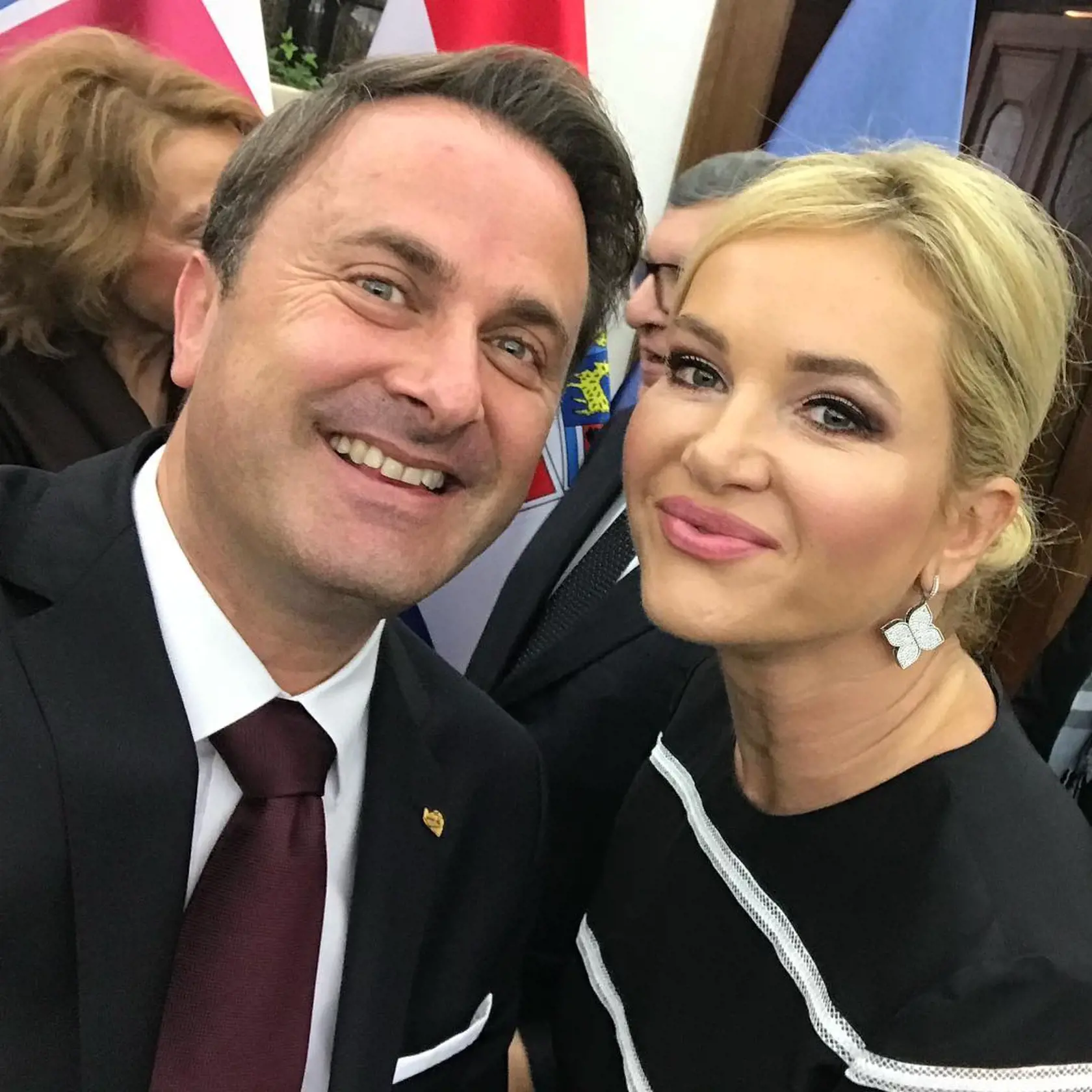 "Luxemburský premiér Xavier Bettel🇱🇺," pochválila sa záberom Monika Babišová v októbri 2018.