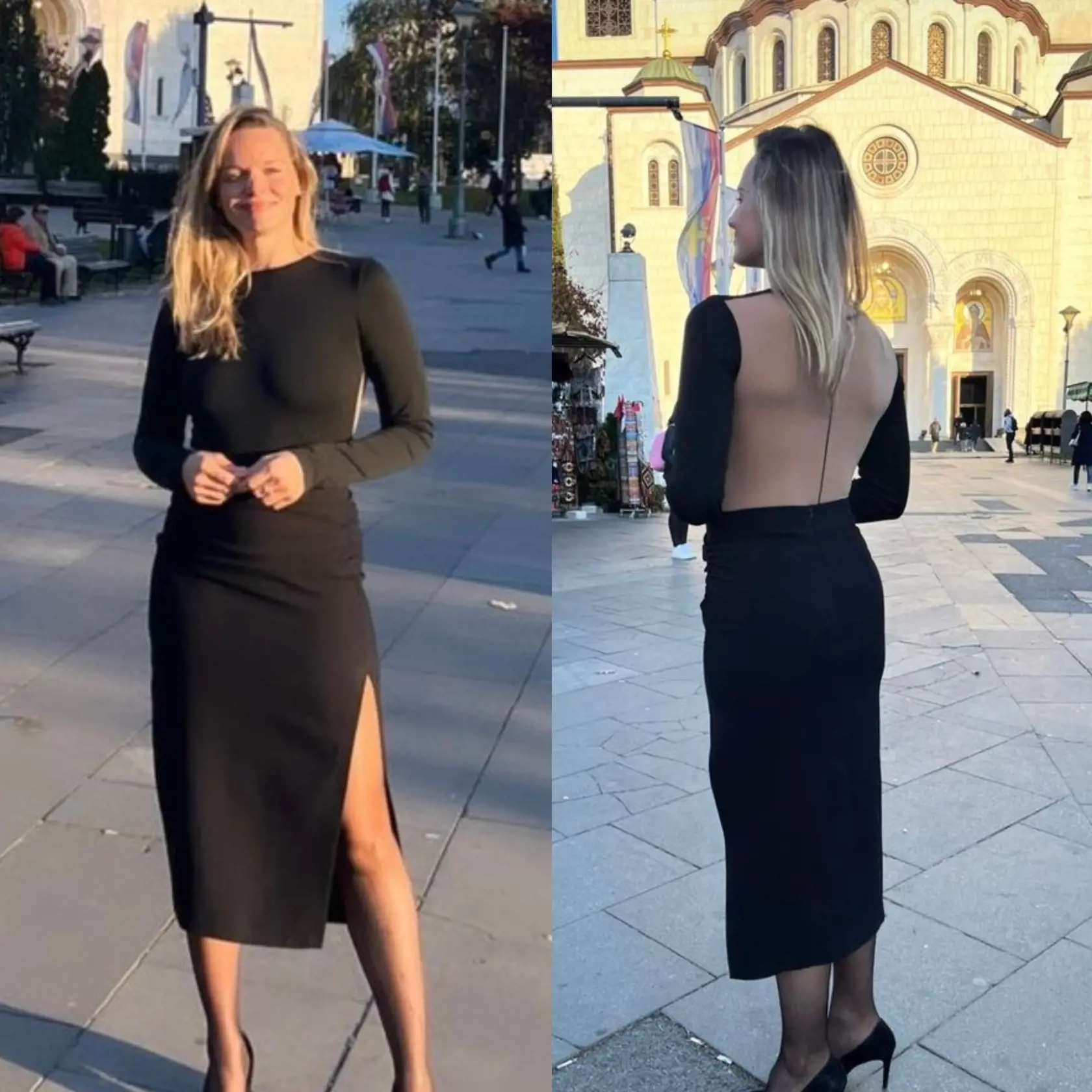 Romana Tabák v rafinovaných šatách.