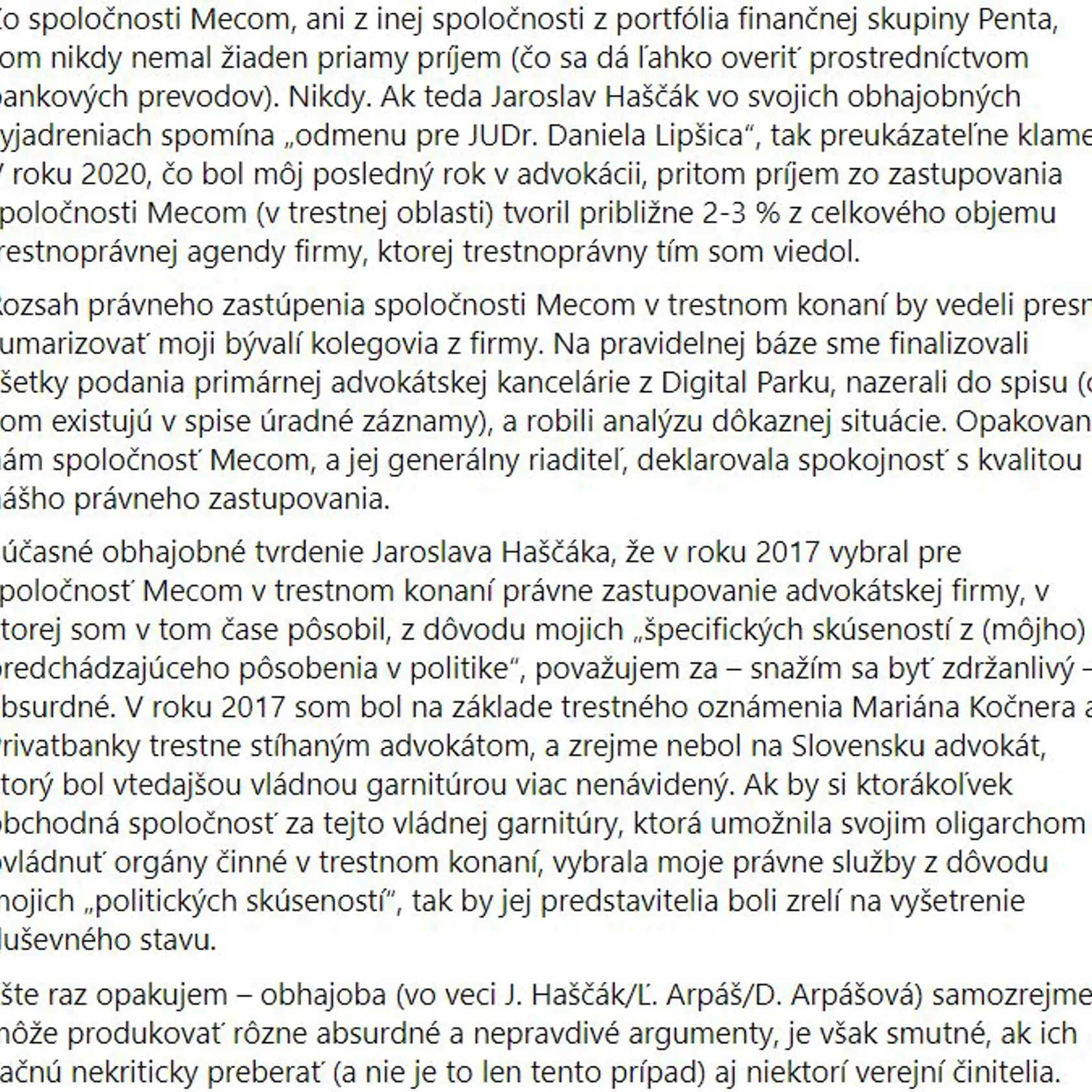 Daniel Lipšic - HAŠČÁK A MECOM (2. časť)