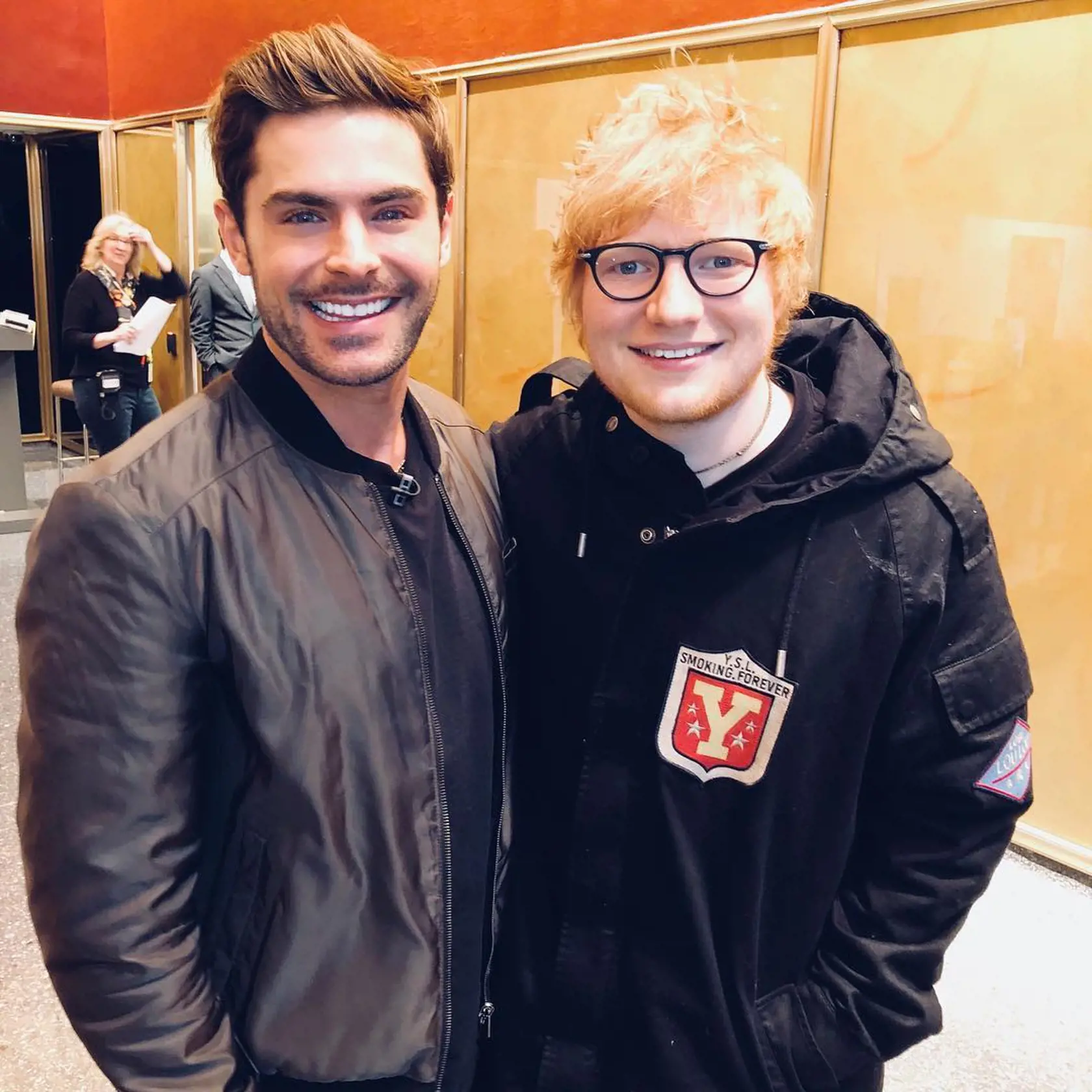 December 2017: Zac Efron a Ed Sheeran