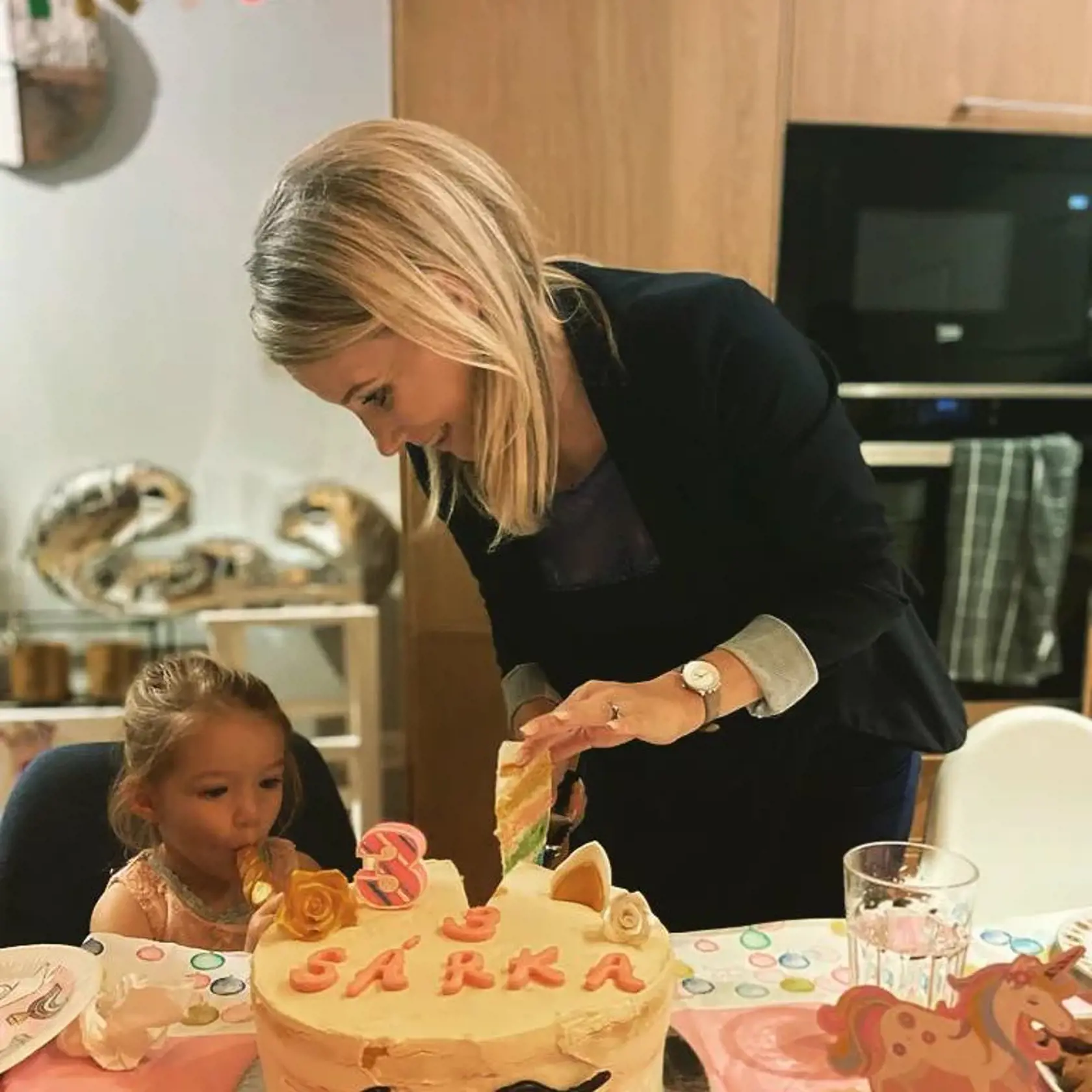 Čapkovičová s dcérkou