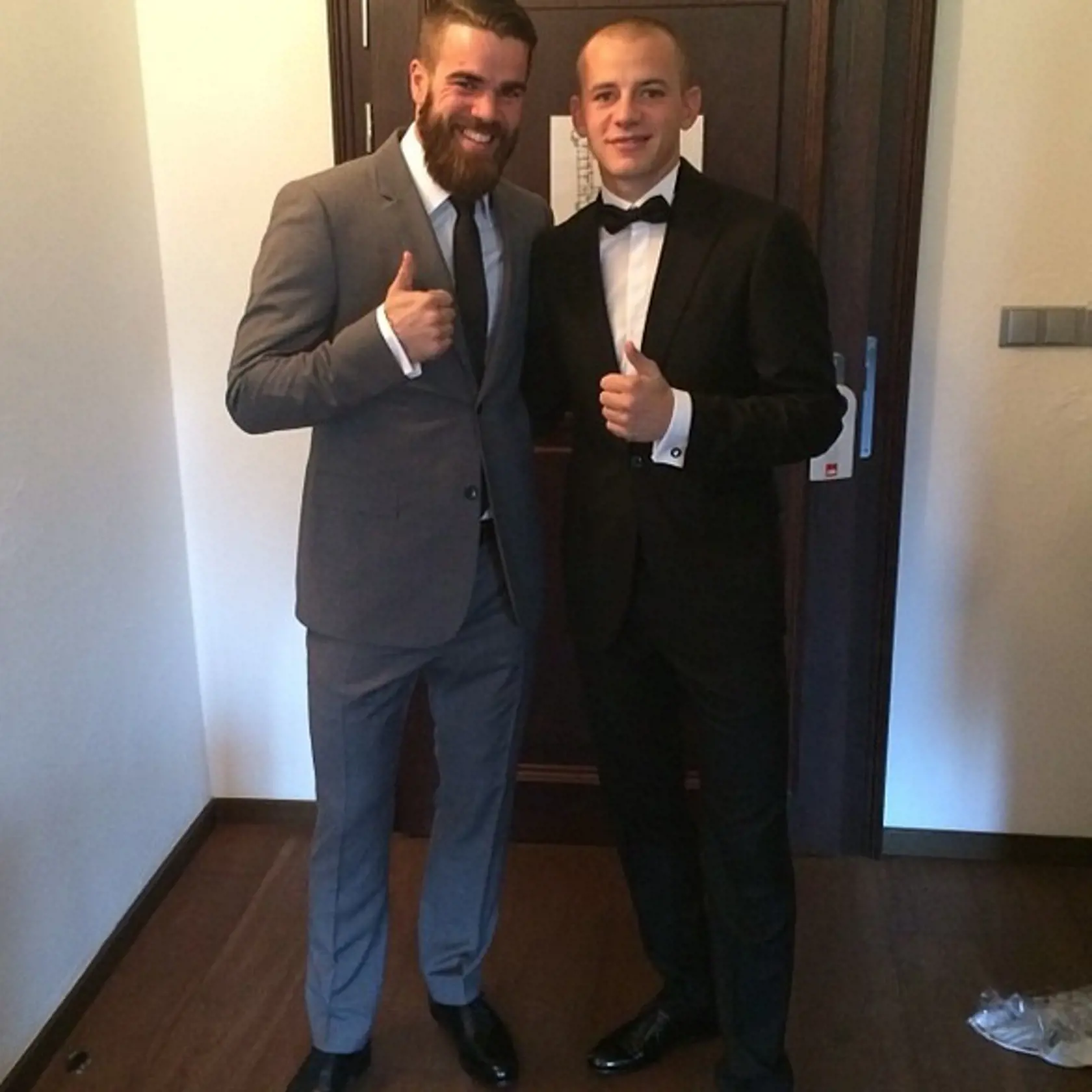 Filip Šebo (vľavo) a ženích Vlado Weiss.