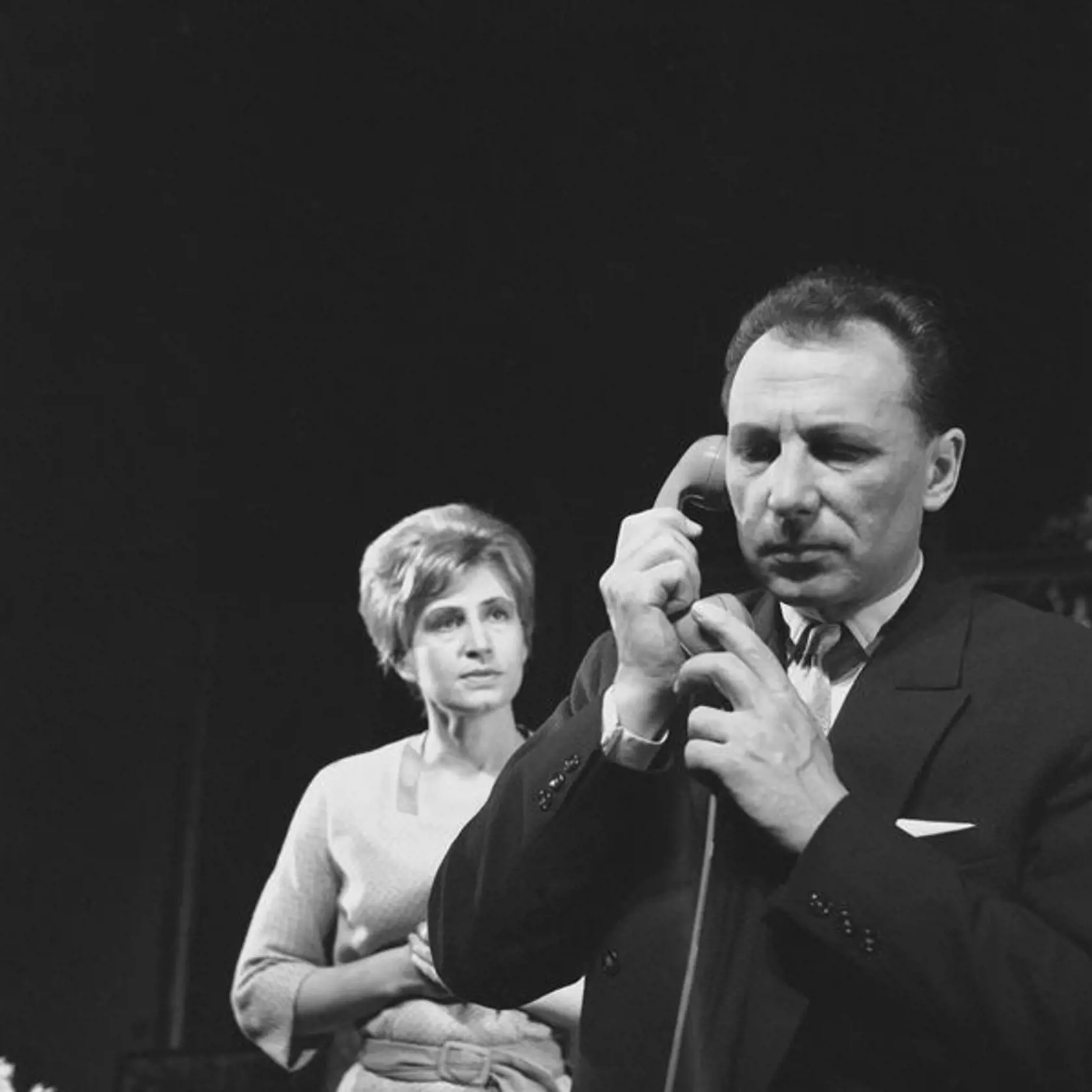 Ladislav Chudík na archívnej snímke z 18. mája 1963. Na snímke s Vierou Strniskovou.
