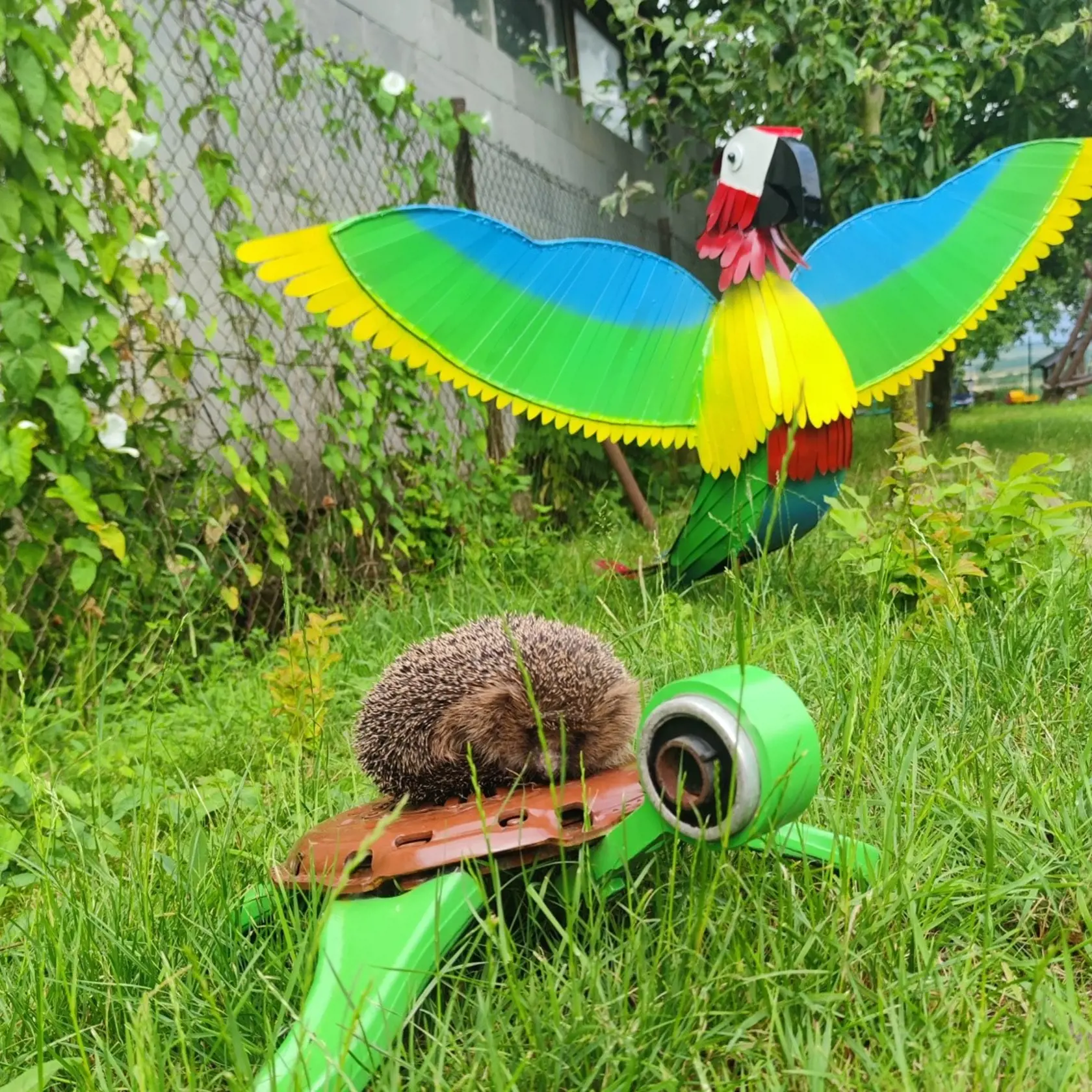 Ďalšie originálne dielo pracovníka zberného dvora.