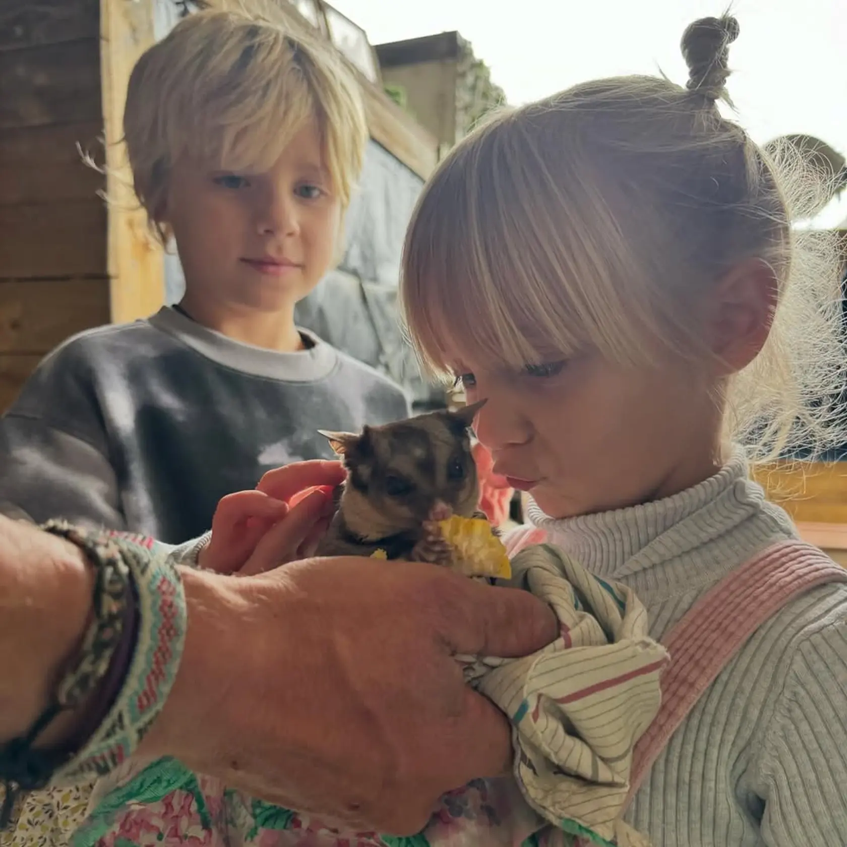 Herečkine deti milujú zvieratá. Často navštevujú rôzne farmy a prírodné parky v okolí a raz chcú mať vlastnú ekofarmu.