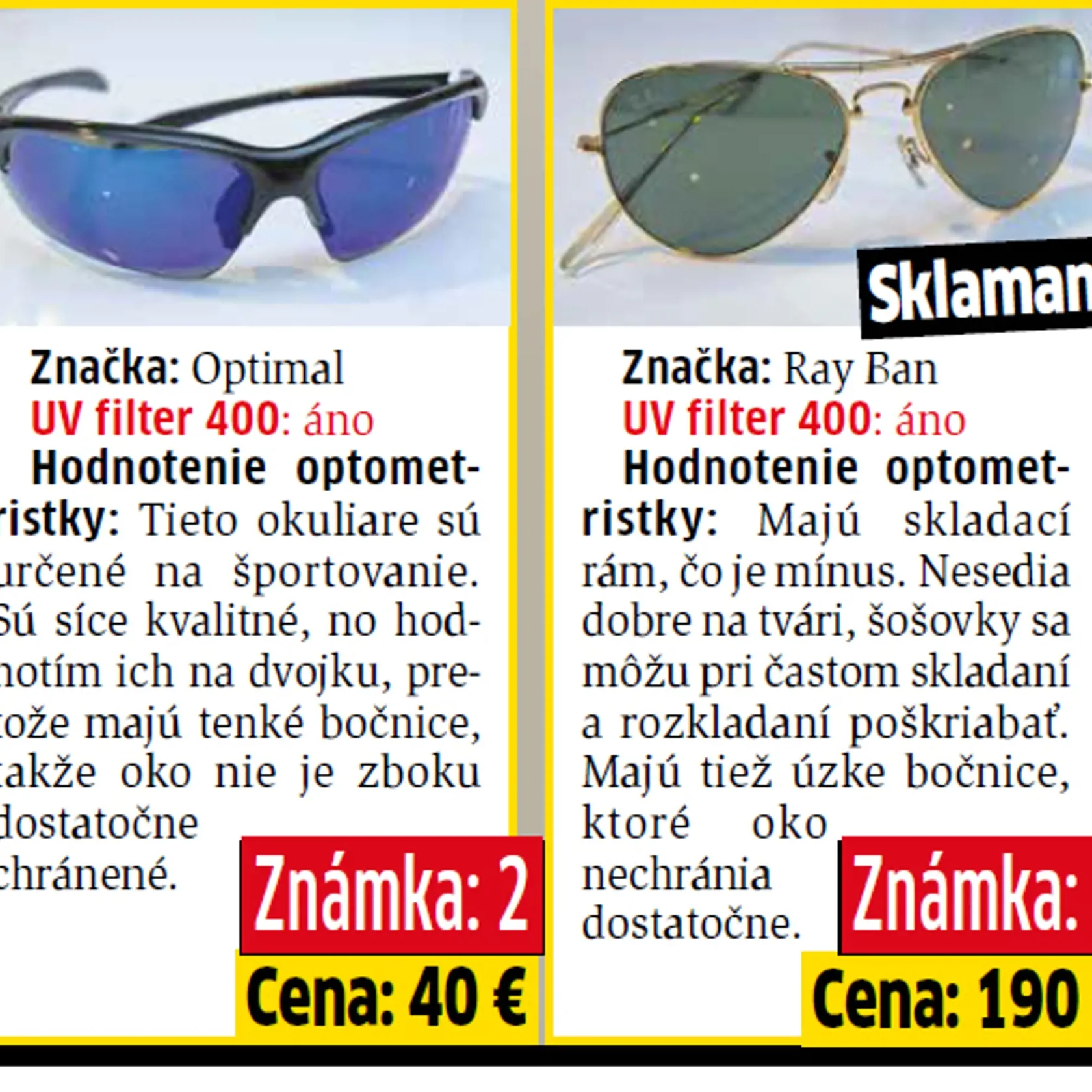 Okuliare  preverila odborníčka Katarína Bašnáková.
