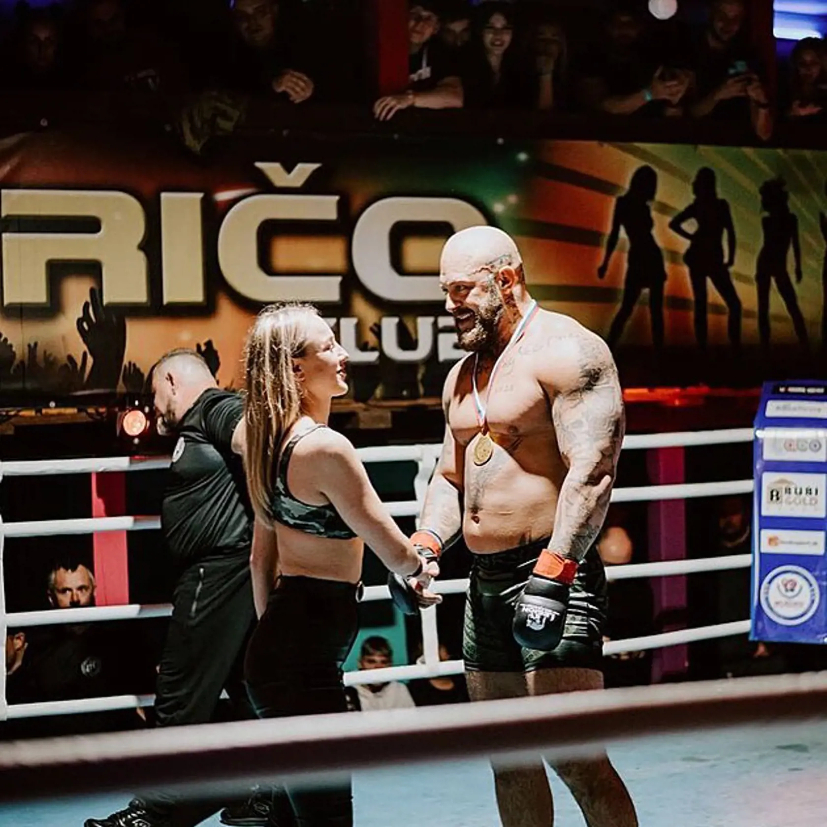 Štefan Bazsó v čase MMA zápasov.