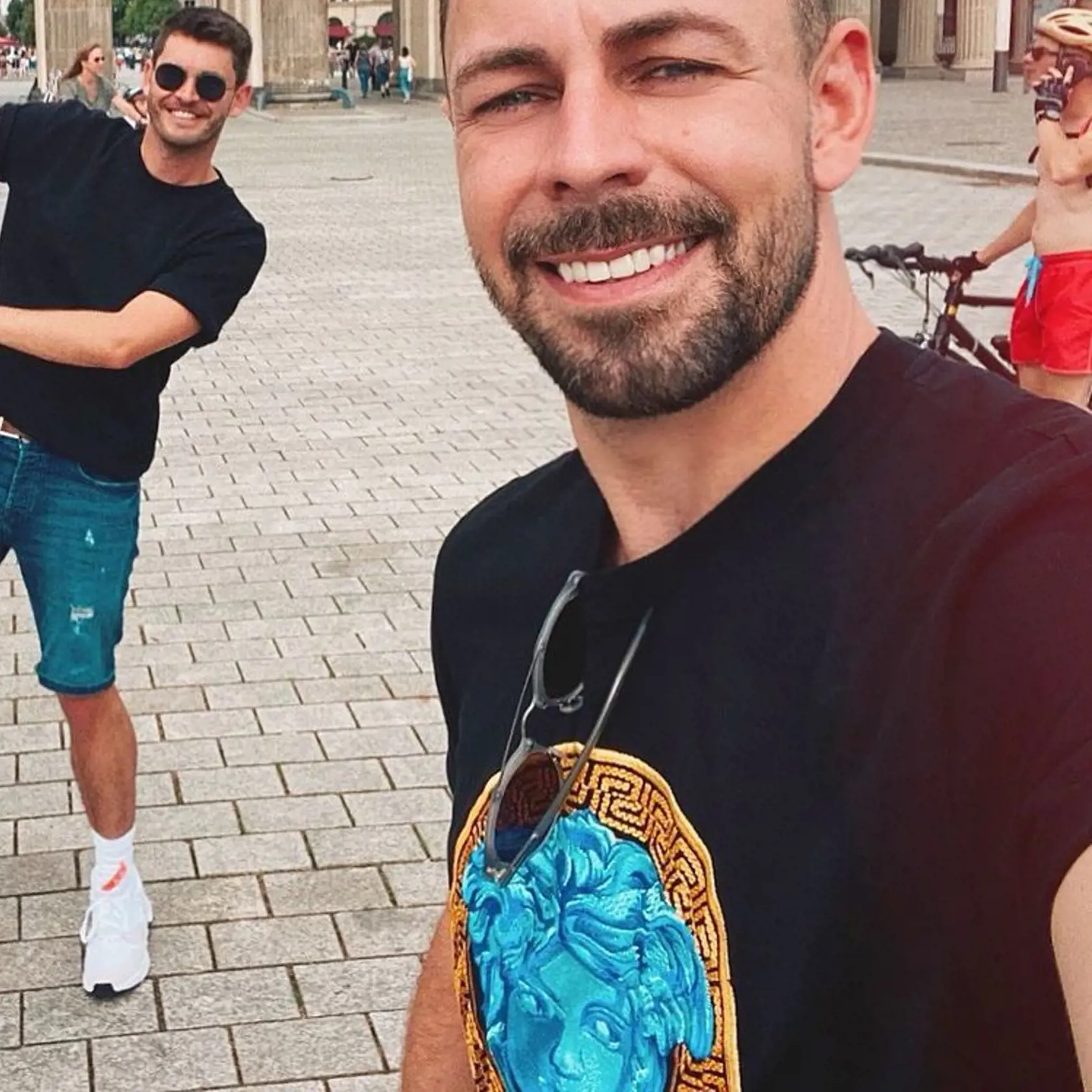 Jaroslav Brousil a jeho priateľ.
