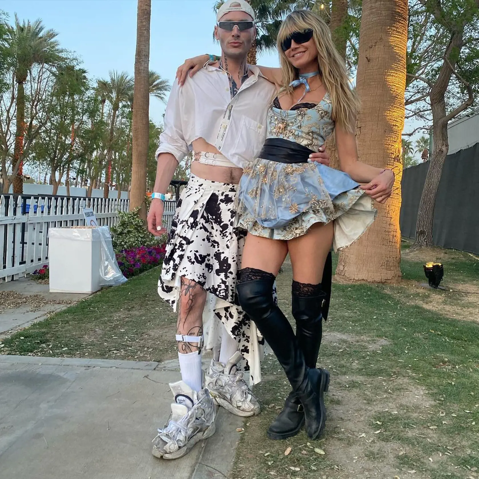 Heidi Klum na festivale.