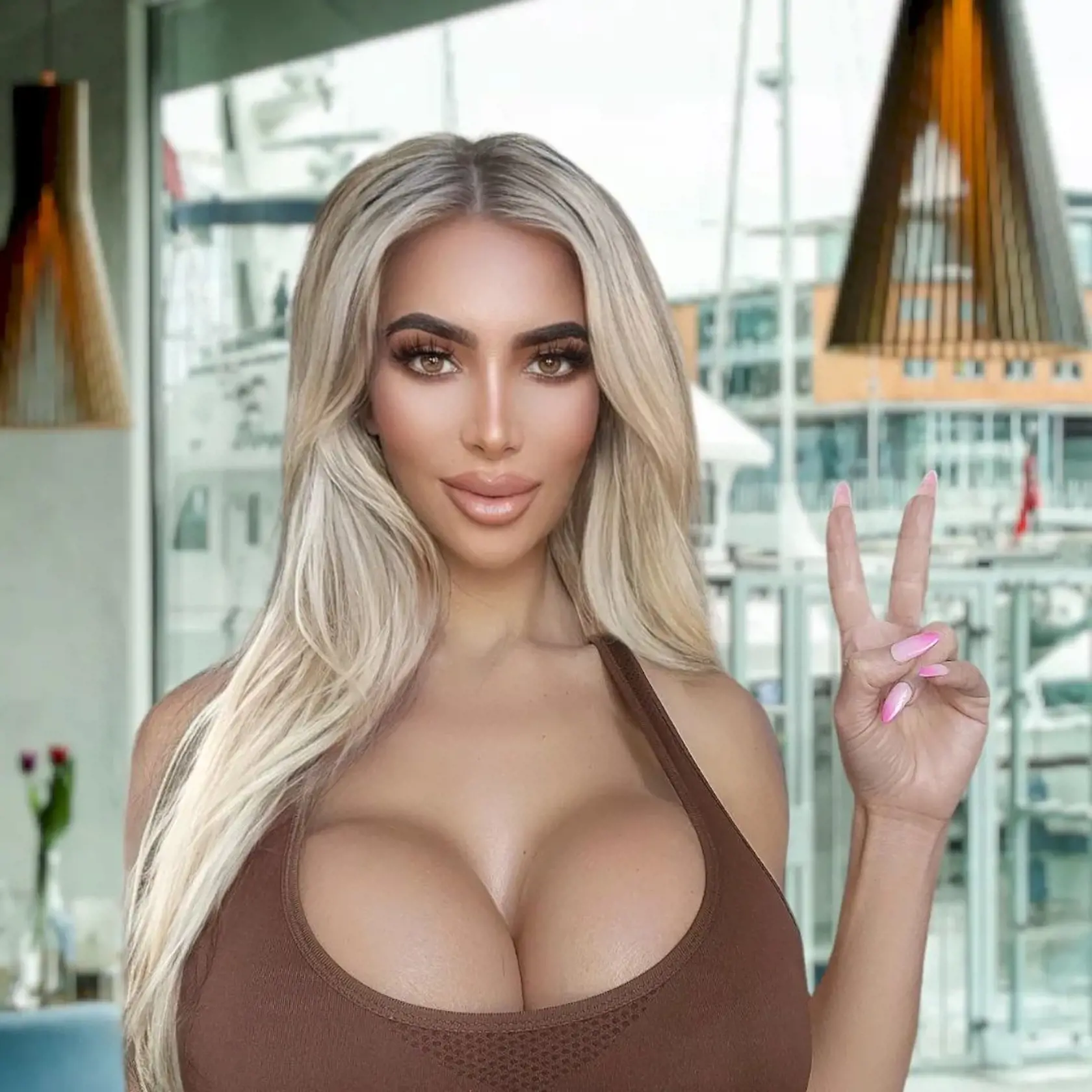 Ashten bola dvojníčkou Kim Kardashian.