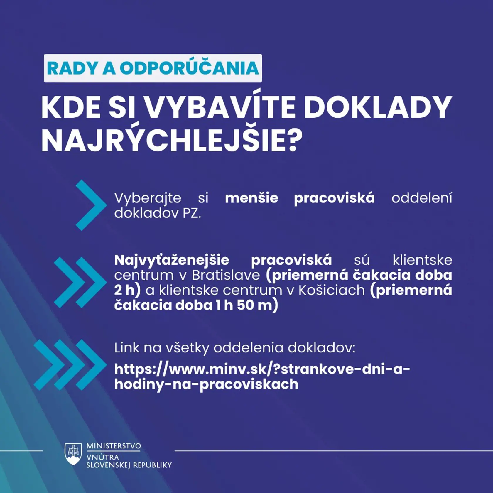 Štát zverejnil ťahák pre Slovákov. Kde si vybavíte doklady najrýchlejšie?