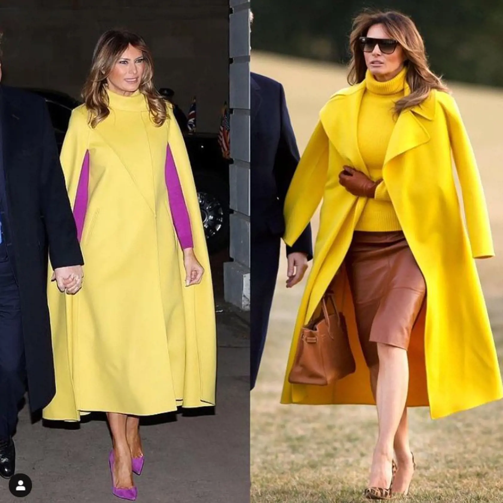 Melania Trump je kráľovná zimných kabátov.