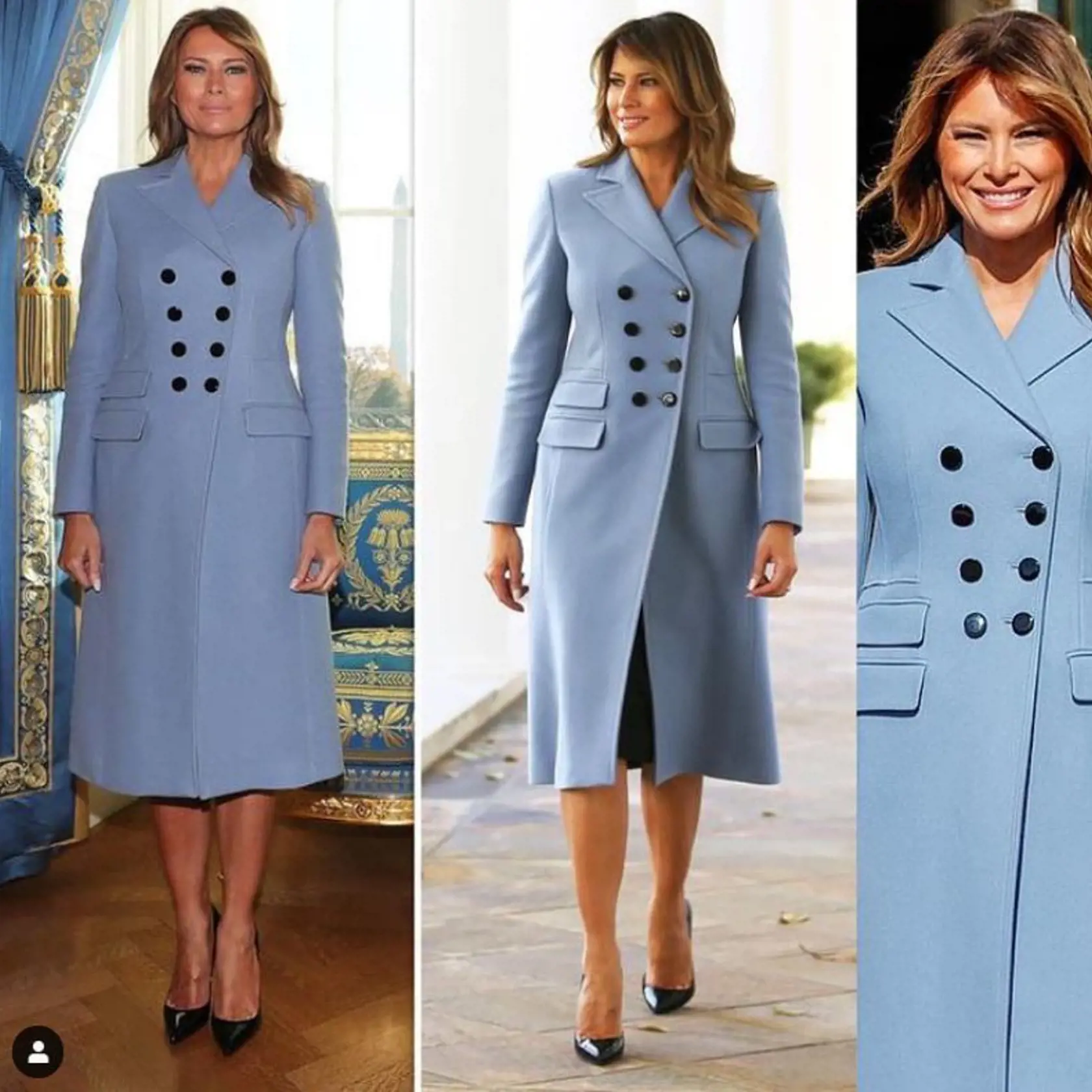 Melania Trump je kráľovná zimných kabátov.