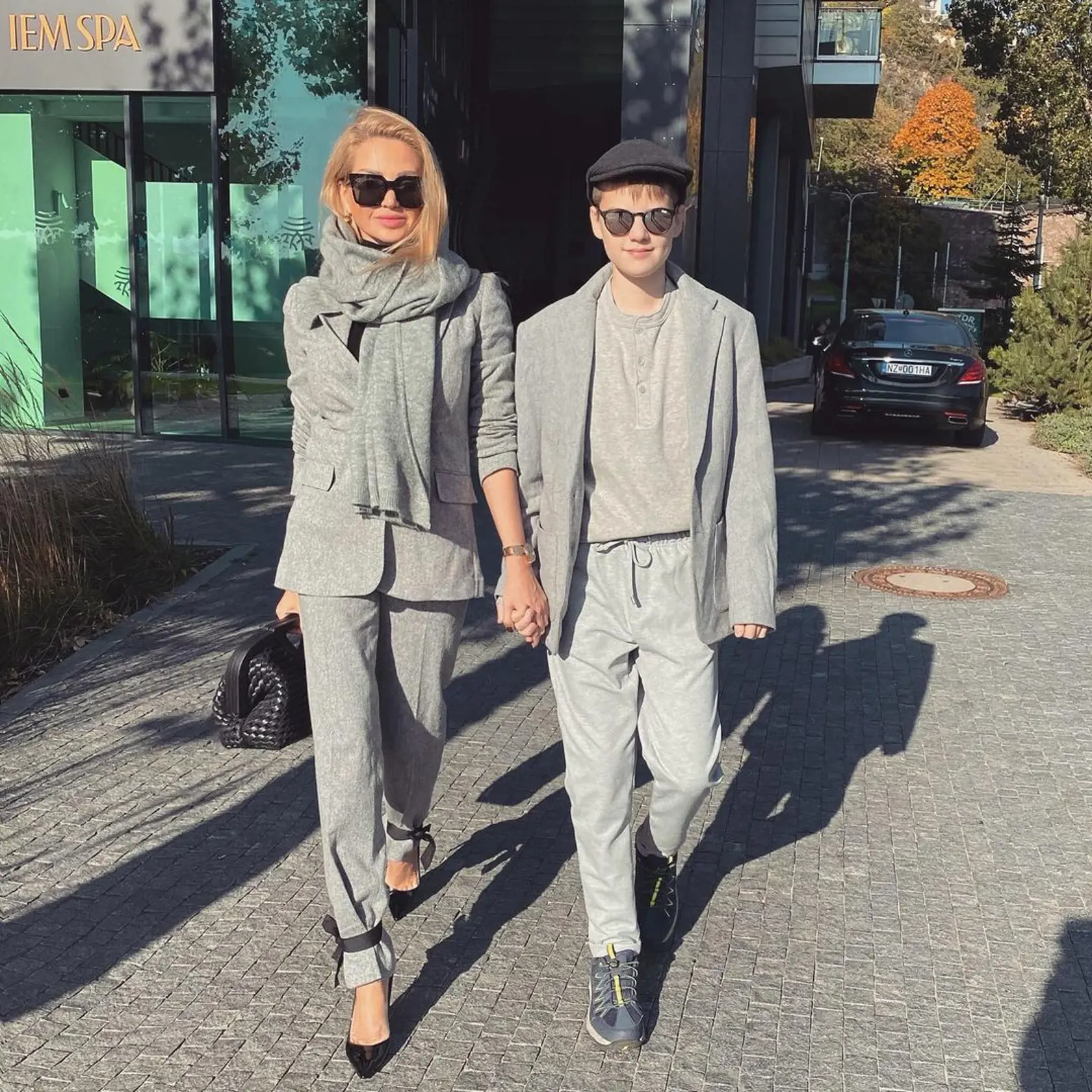 Alena Pallová so synom.
