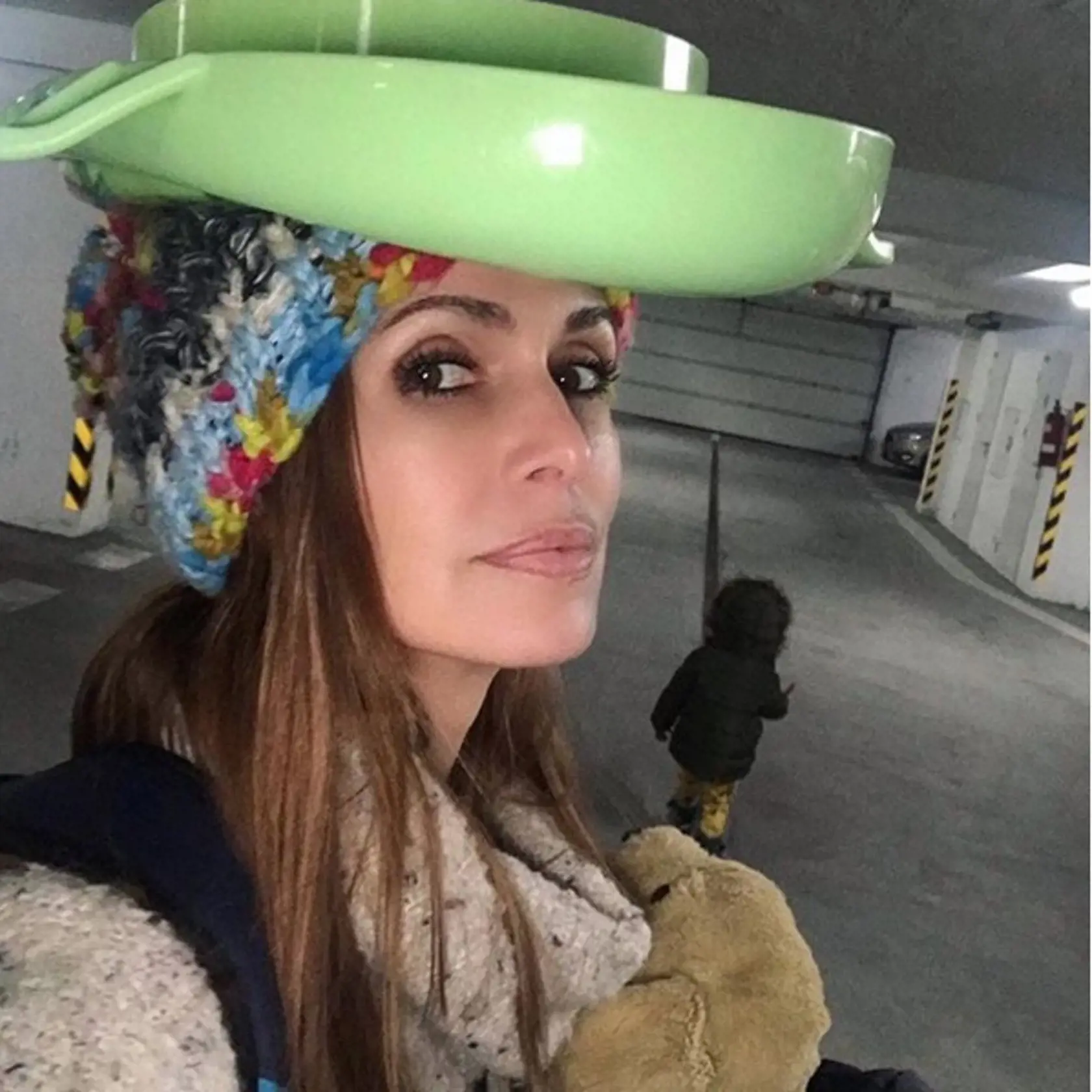 Lenka Šóošová sa odfotila na Instagram s detským sedátkom na WC. 