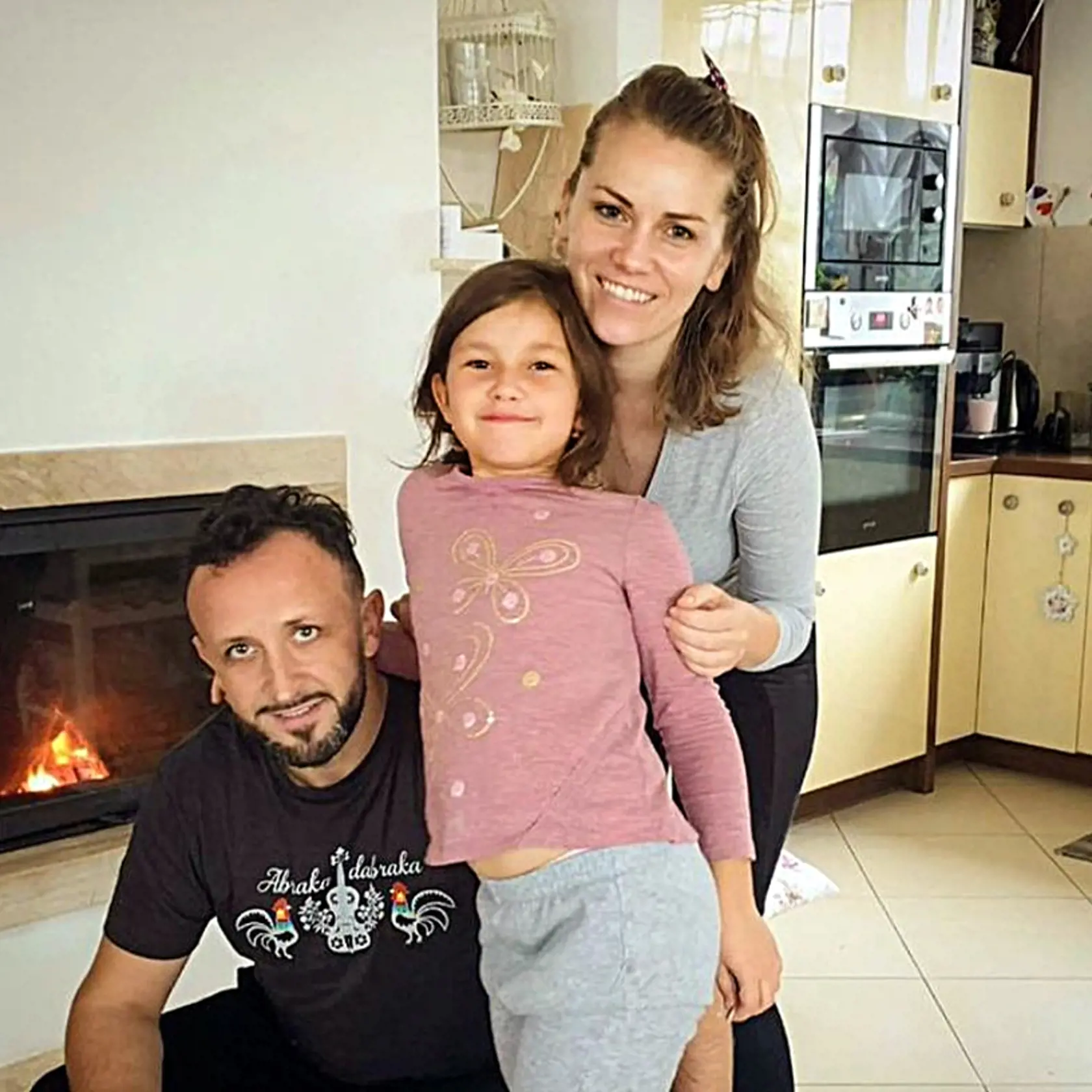 Ondrej Kandráč s manželkou a dcérou