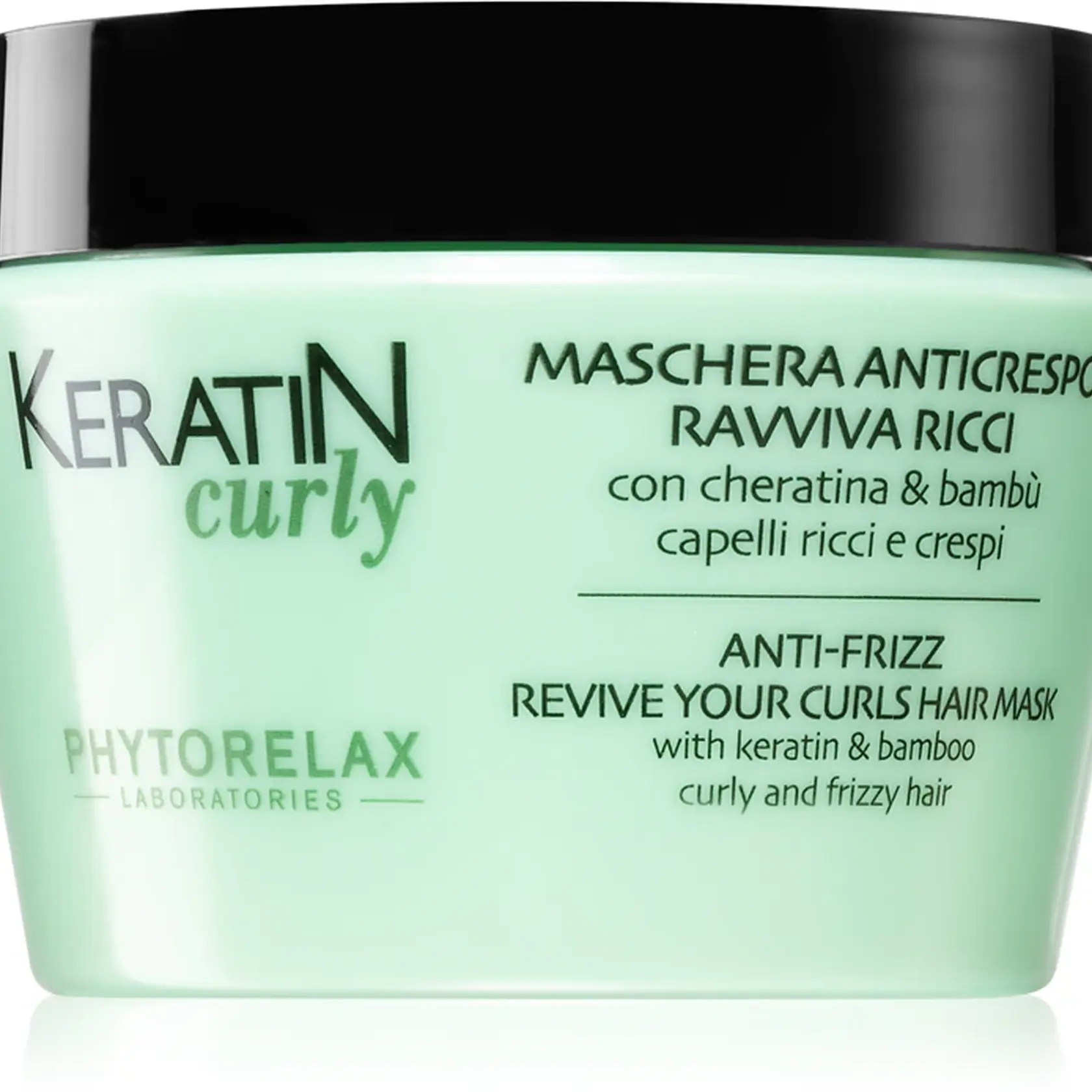 Keratin Curly maska pre nepoddajné a kučeravé vlasy proti krepateniu, Phytorelax Laboratorix, 13,90 €