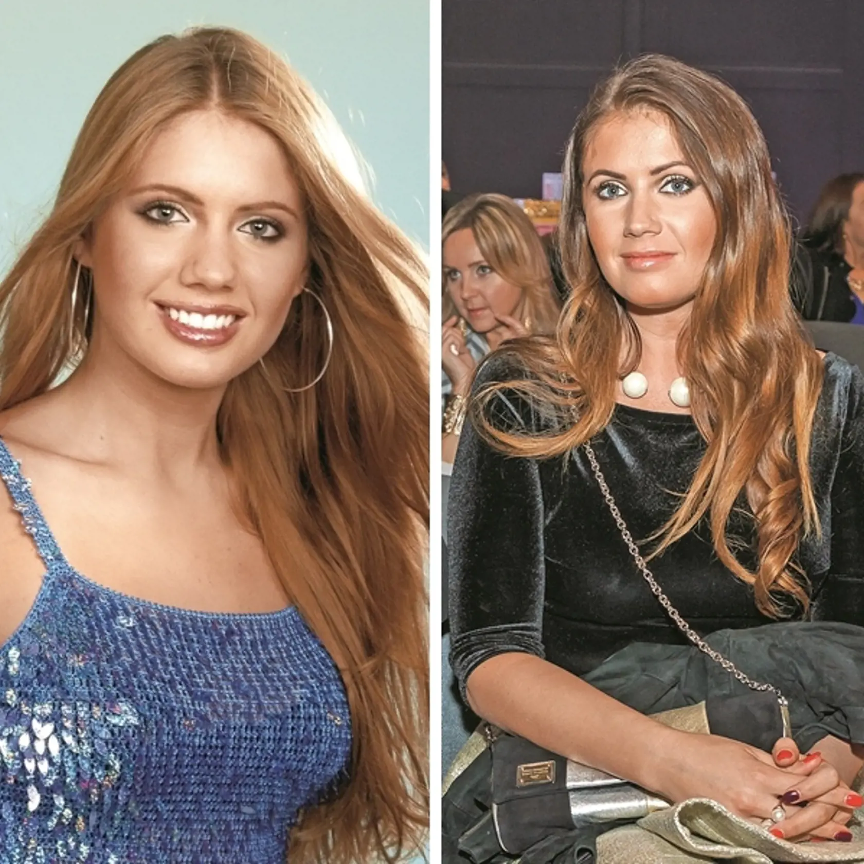 Eva Džodlová vyhrala v roku 2002 Miss Universe SR (vľavo). Dnes sú jej črty tváre iné.