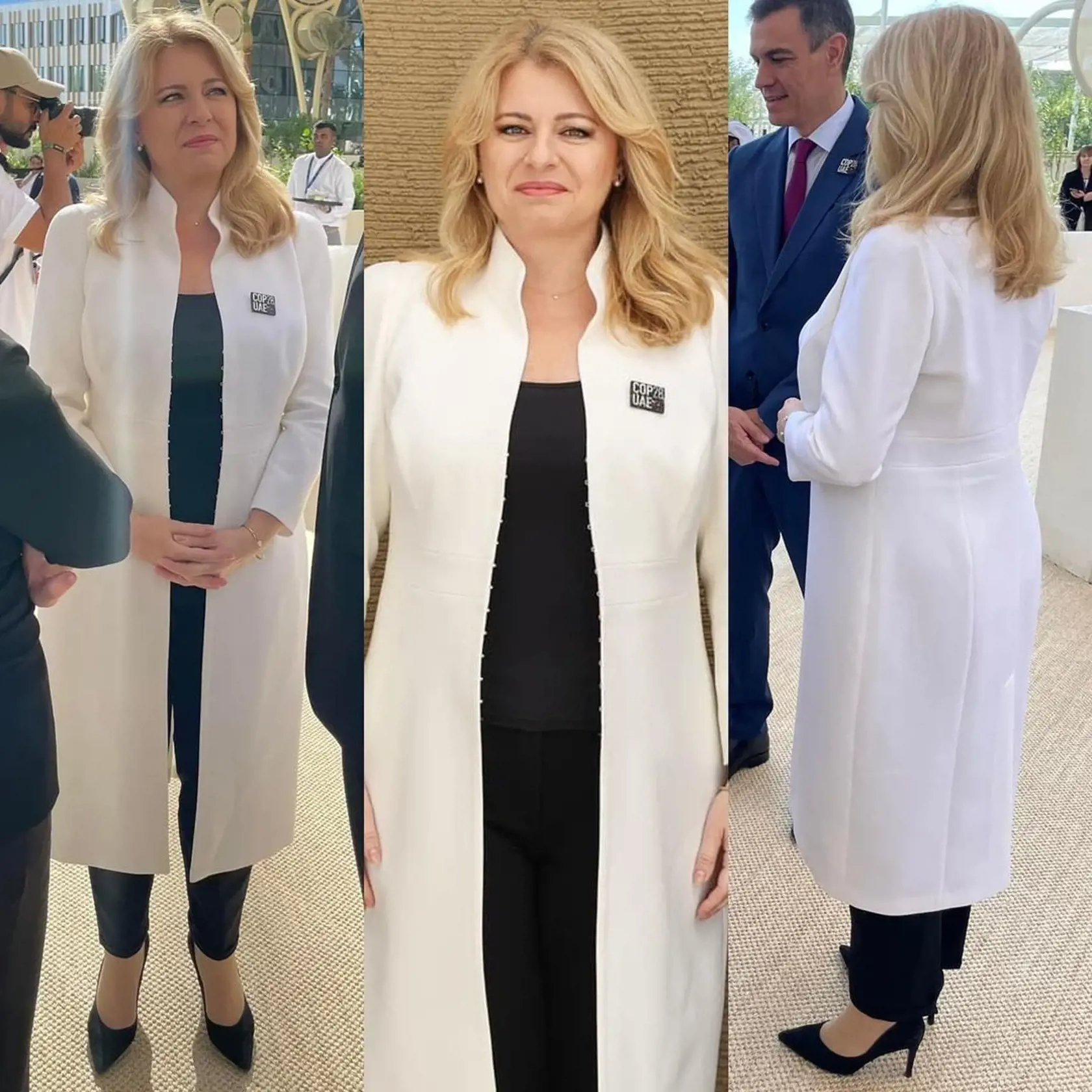 Ďalší pracovný outfit prezidentky.