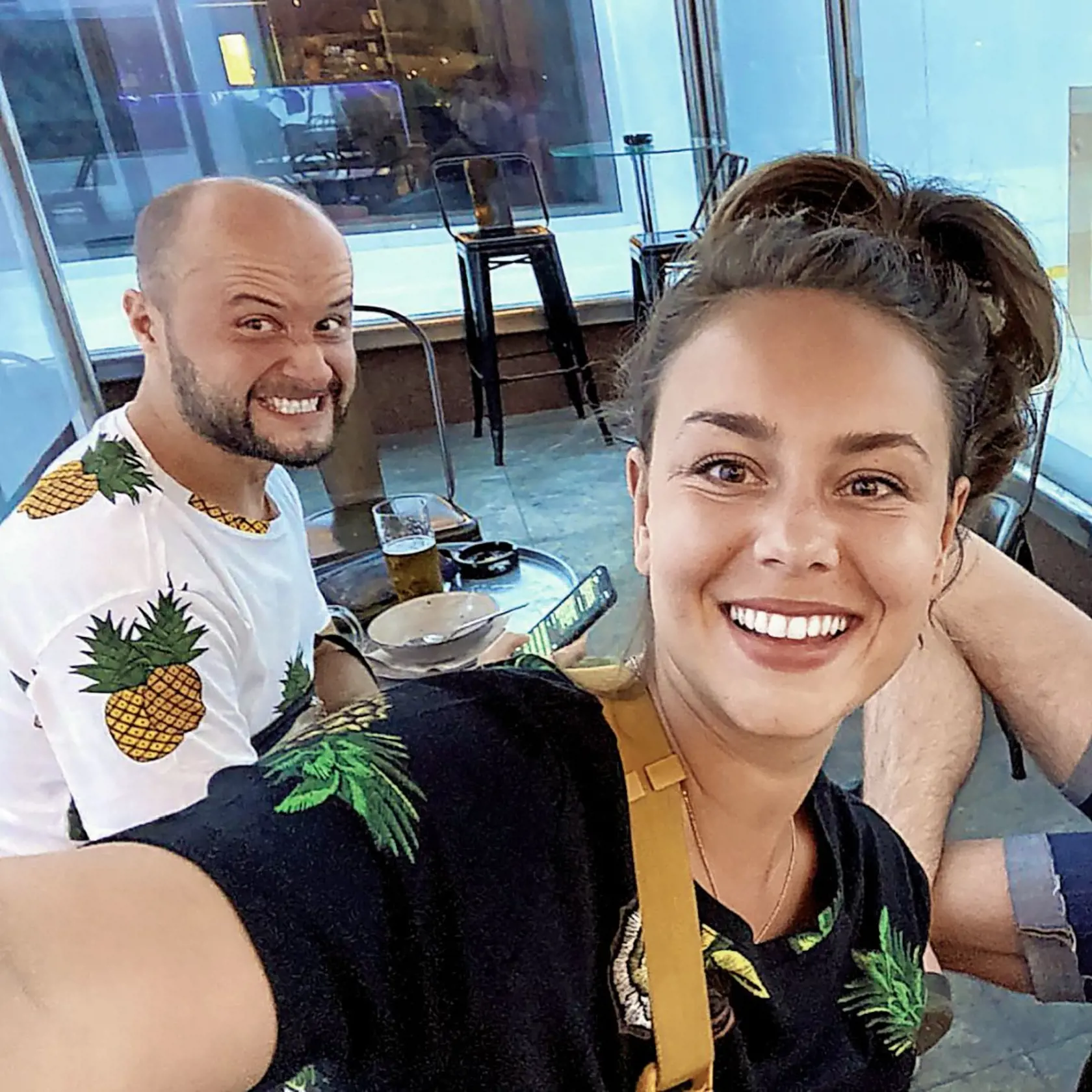 Dominika s priateľom