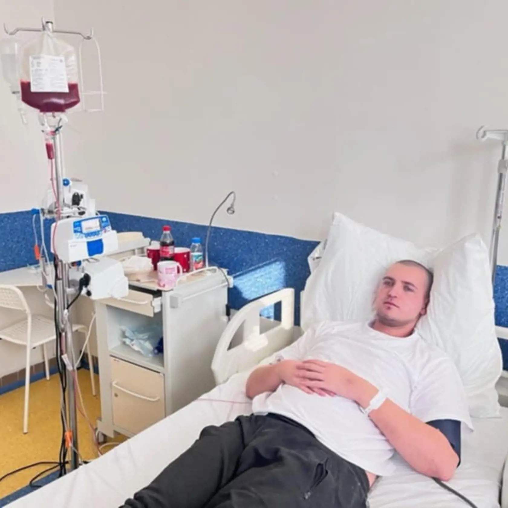 Mateyov deň D prišiel v piatok 7. februára, kedy mu infúziou začali do tela prúdiť krvotvorné bunky