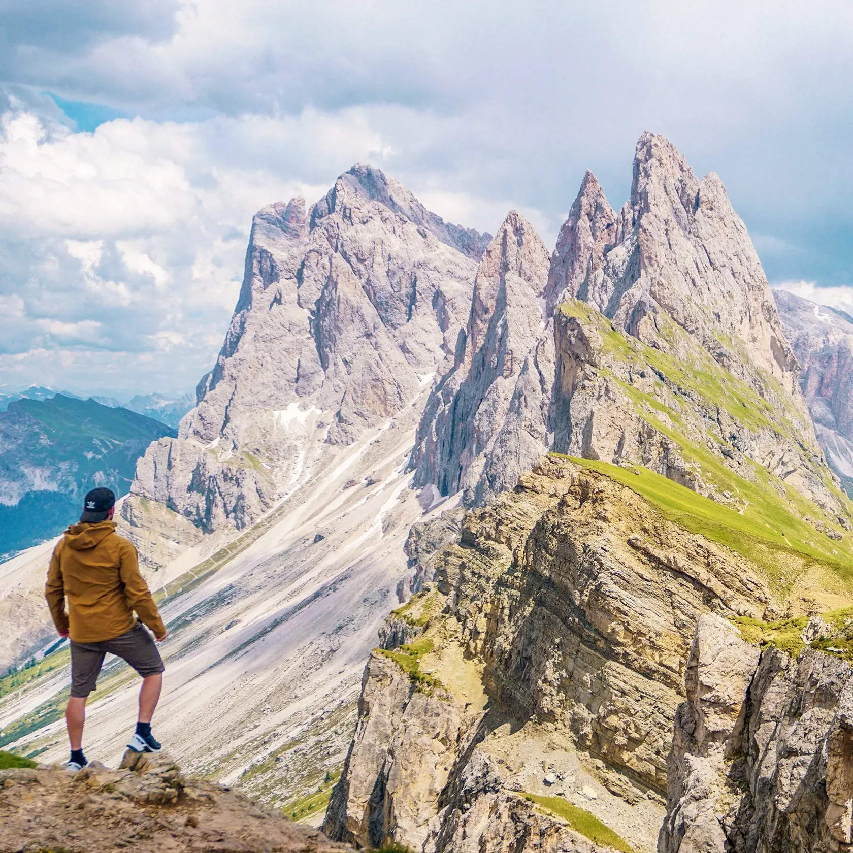 Schladenie v horách: Seceda v Dolomitoch.