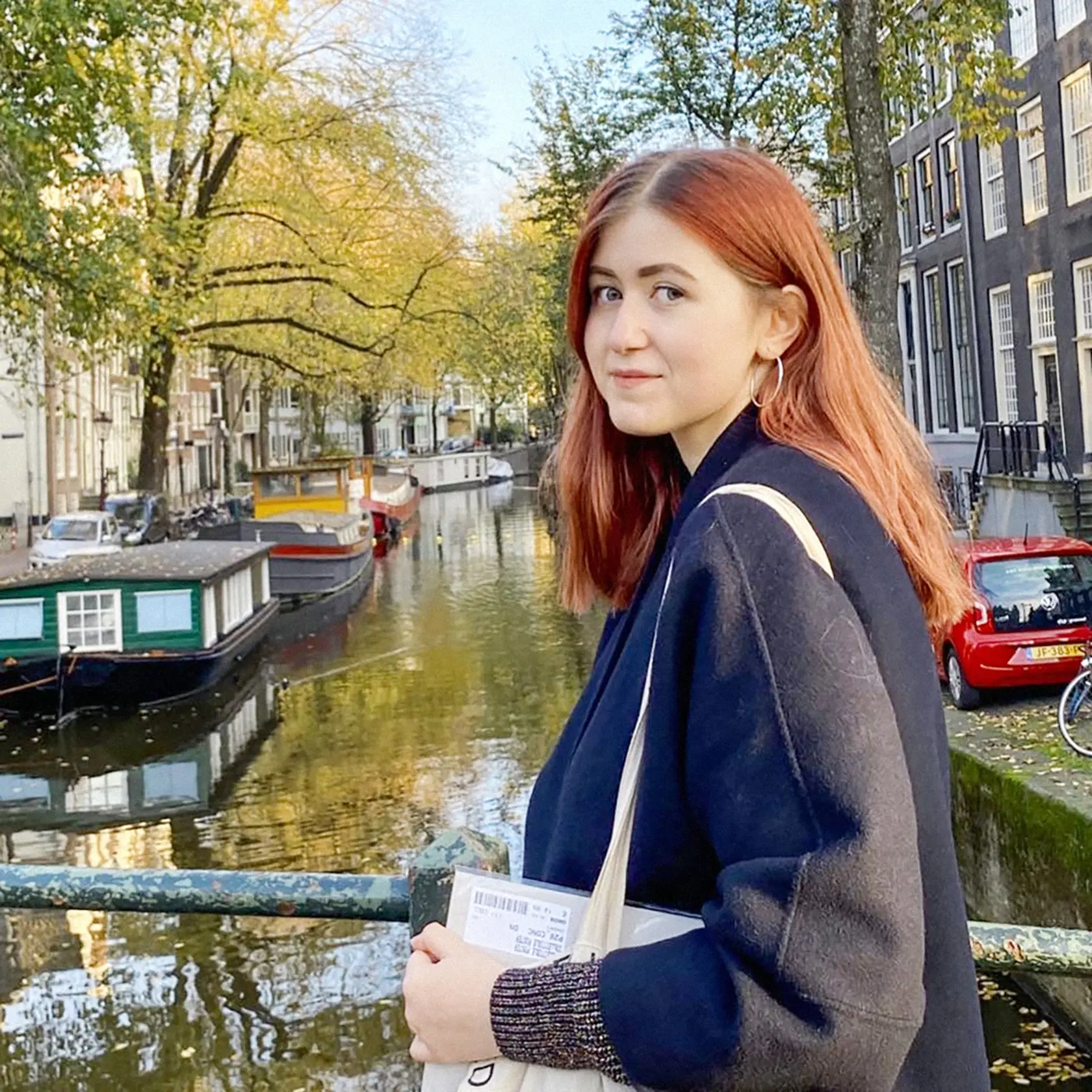 Nina v Amsterdame, kde študuje.