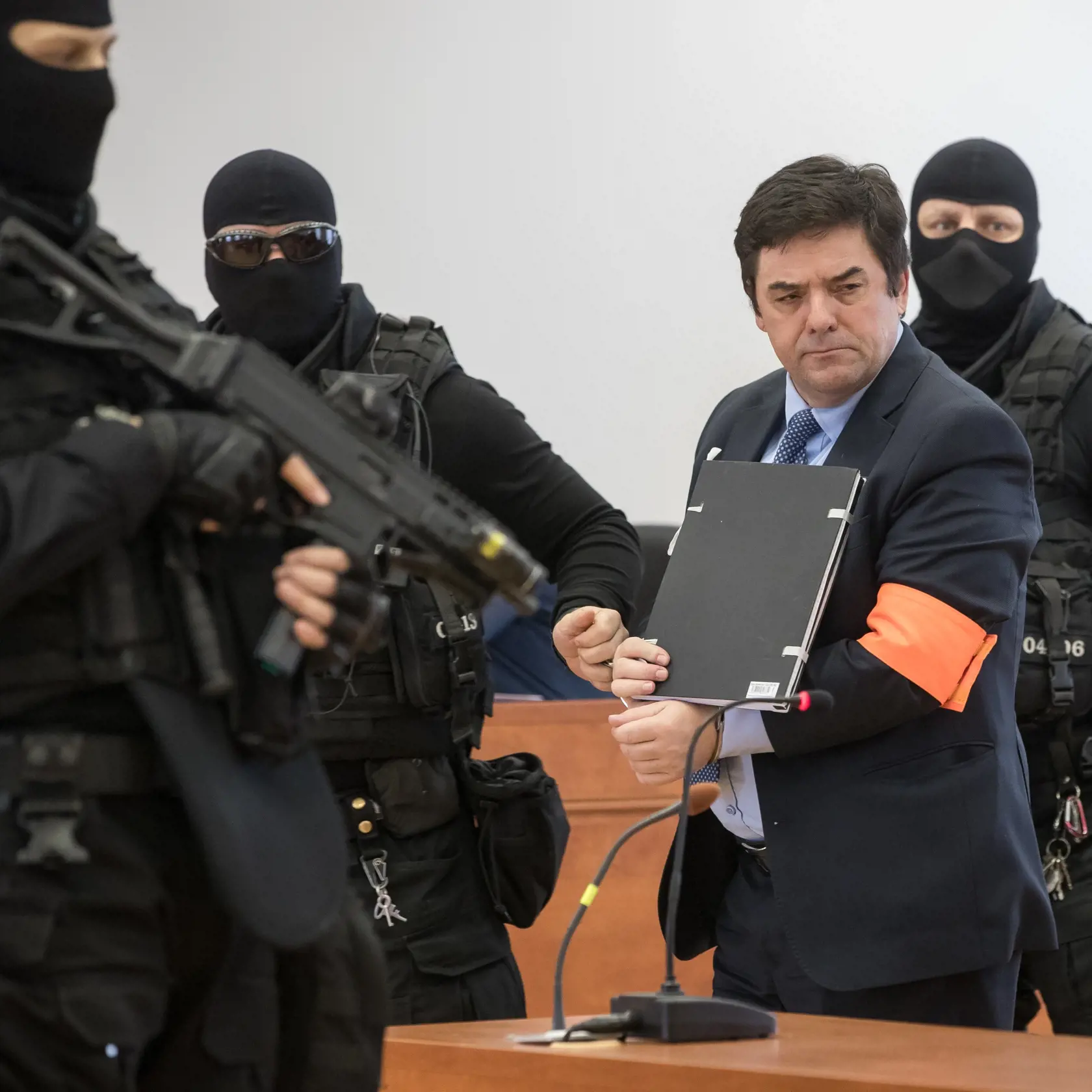 Siedme pojednávanie na Špecializovanom trestnom súde v Pezinku vo veci vraždy investigatívneho novinára Jána Kuciaka a jeho snúbenice Martiny Kušnírovej. Na snímke je obžalovaný Marián Kočner.