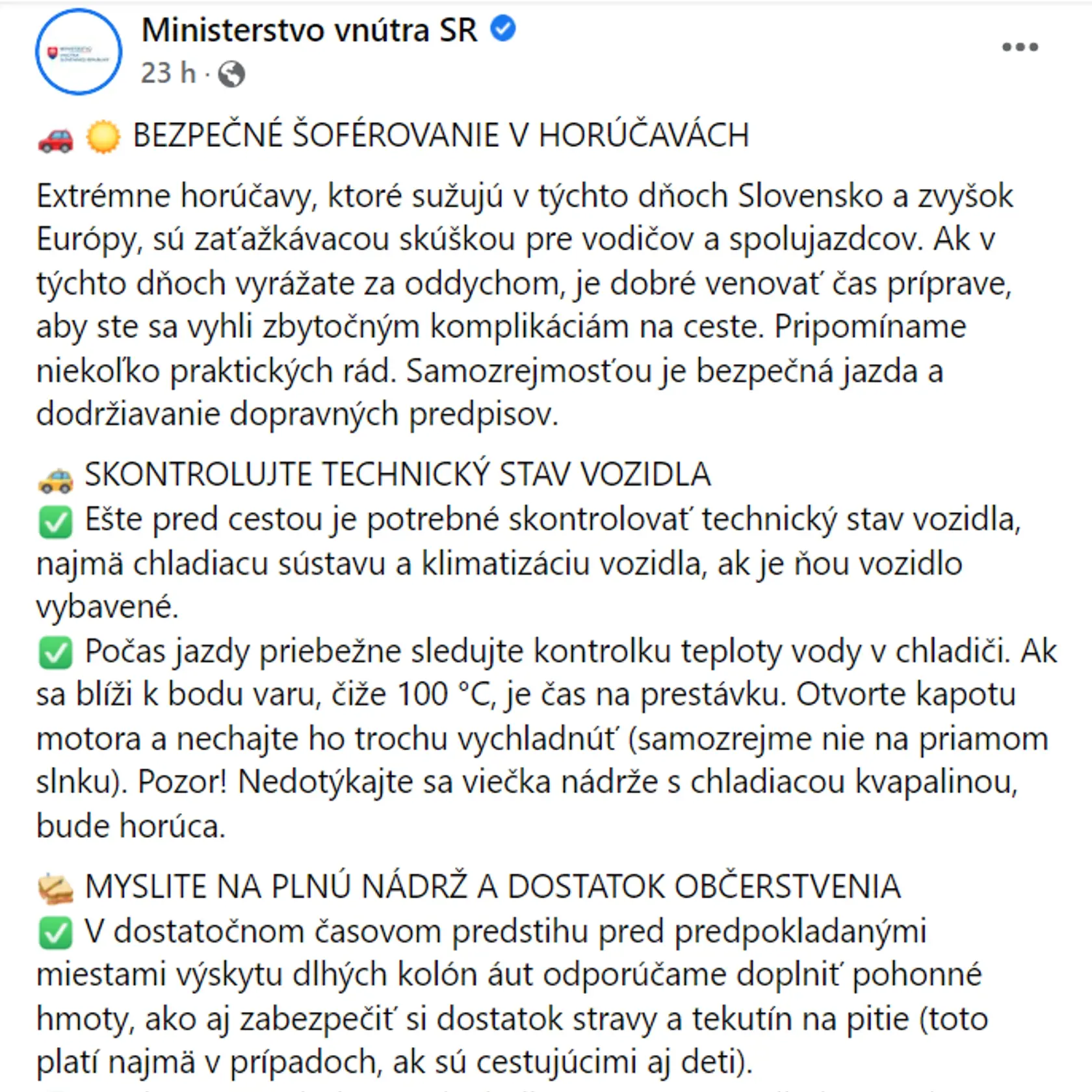 Manuál Ministerstvo vnútra SR