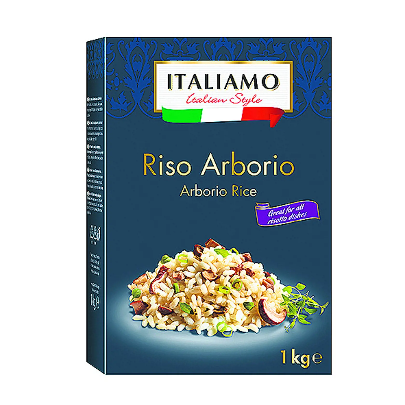 Guľatozrnná ryža Arborio, zľava 24 %, cena po zľave 2,99 eura.