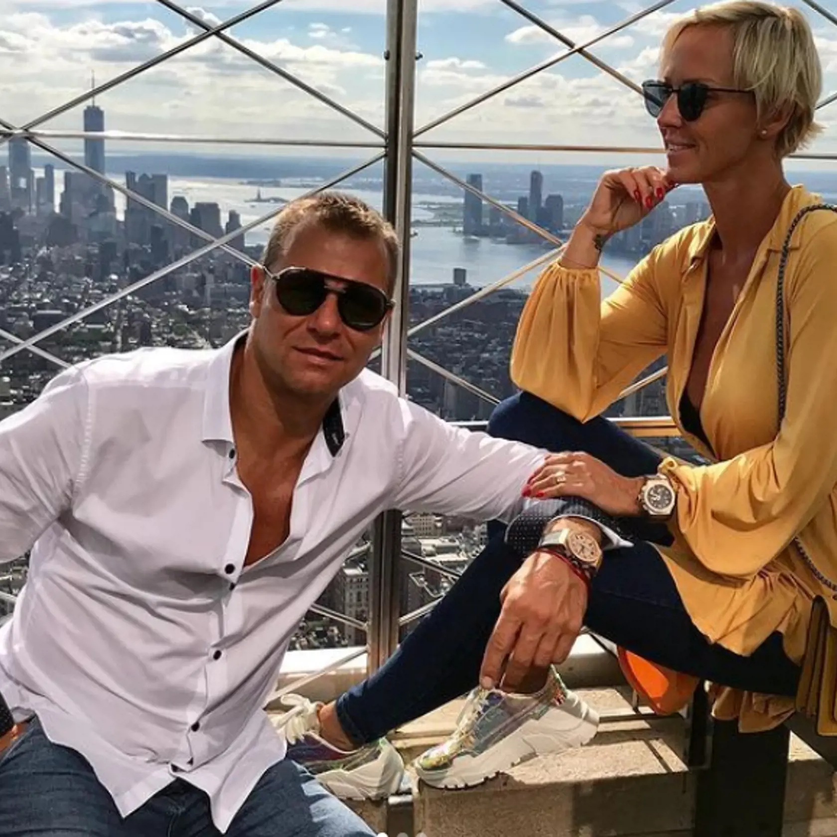 Zuzana s partnerom v New Yorku.